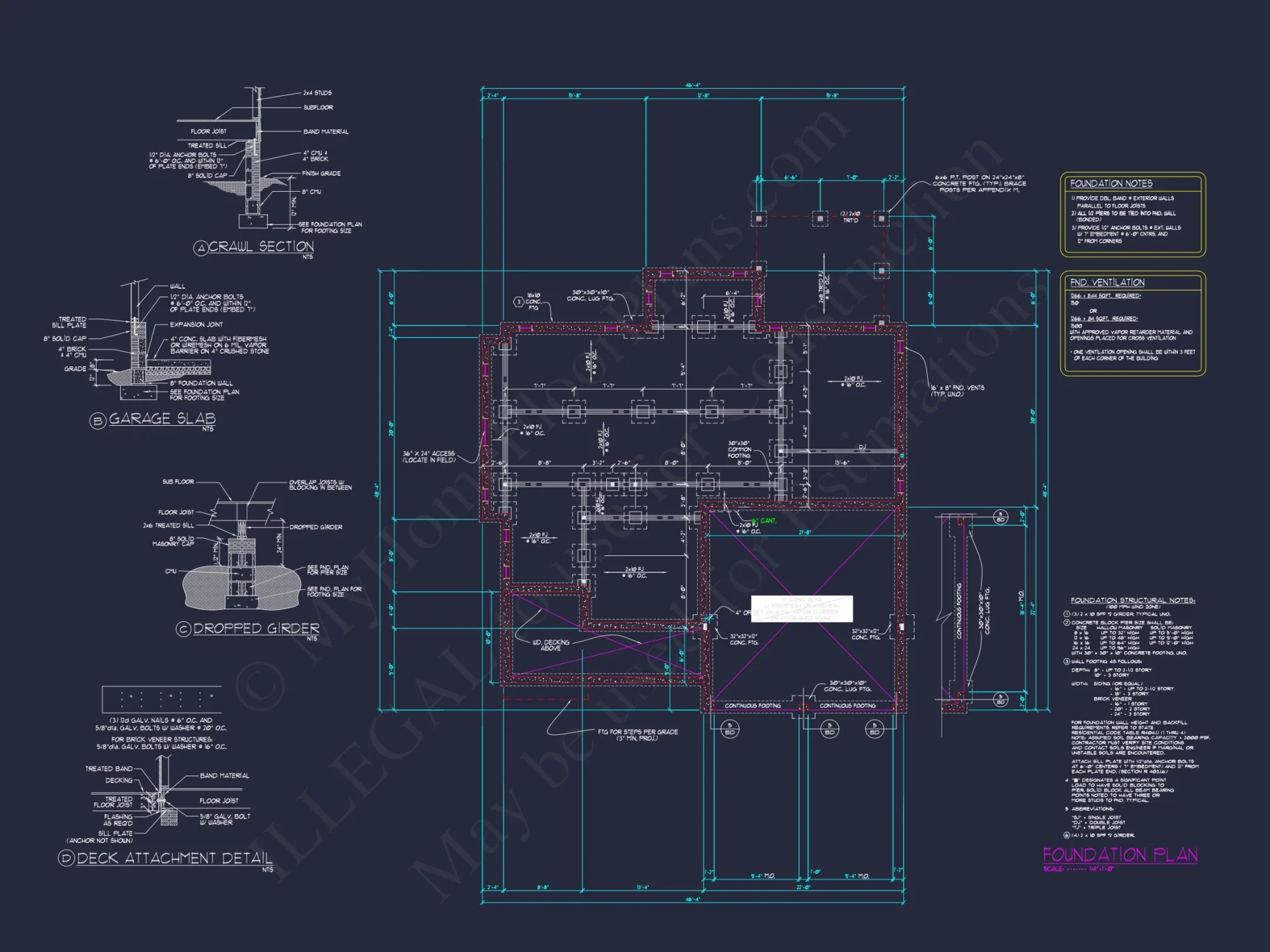 Traditional house Plan With 3 Floors, Open CAD Designs & Porch
