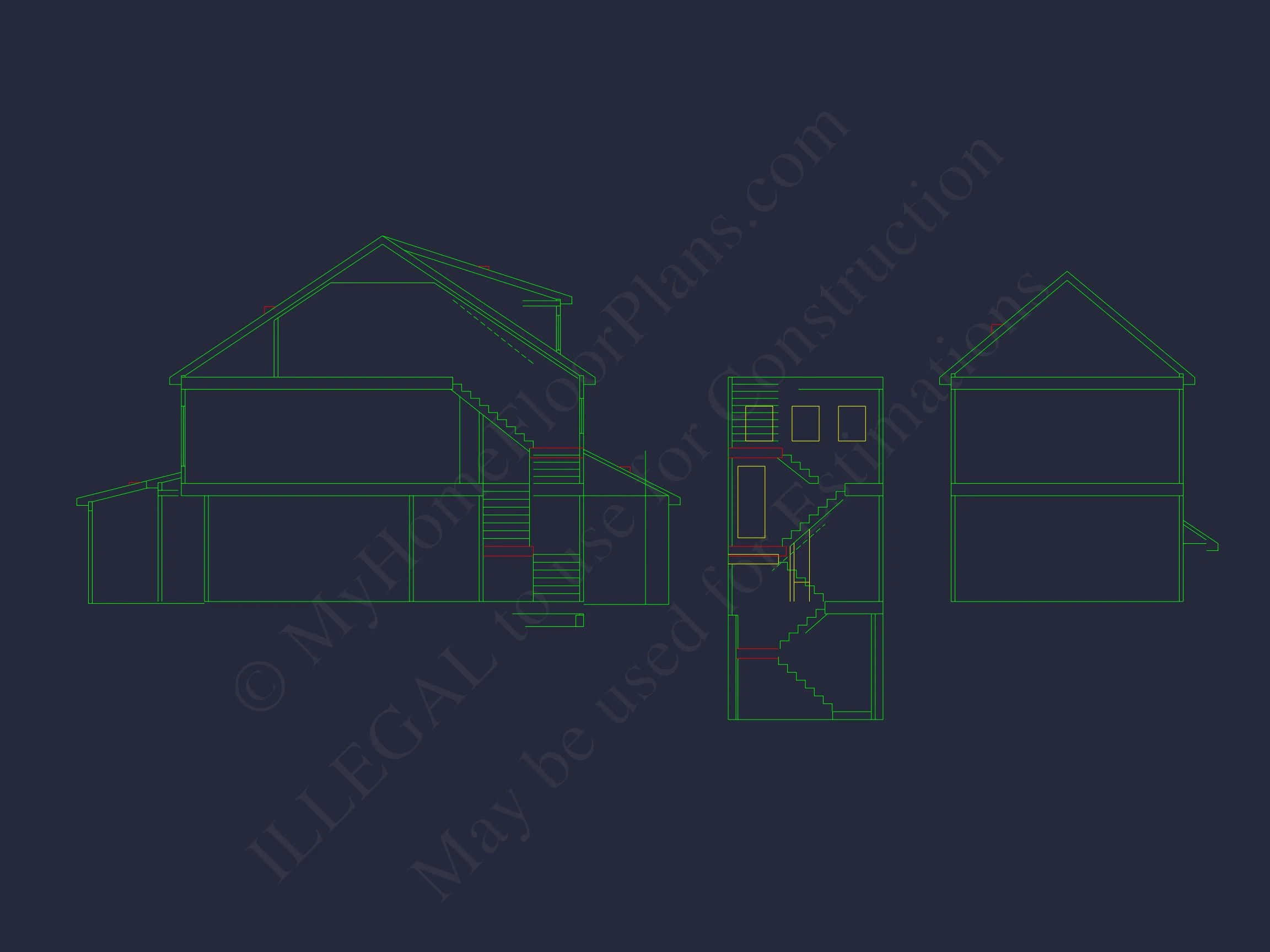 12-2711 HOUSE PLAN - Elegant House Plan with 2-Story Floor Plan, CAD Designs & Blueprint 31 Elegant house Plan with 2-Story Floor Plan, CAD Designs & Blueprint