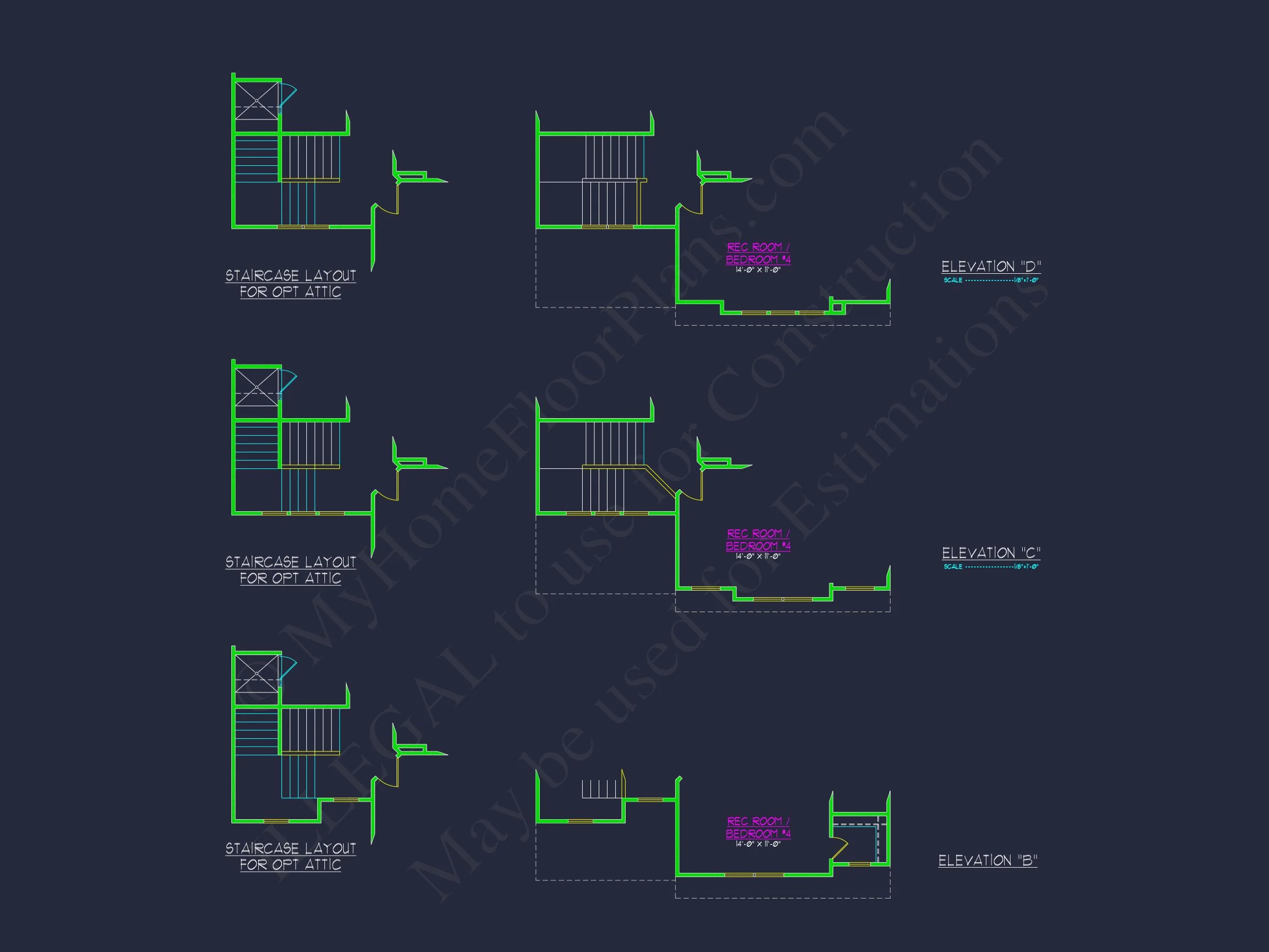 12-2711 HOUSE PLAN - Elegant House Plan with 2-Story Floor Plan, CAD Designs & Blueprint 17 Elegant house Plan with 2-Story Floor Plan, CAD Designs & Blueprint