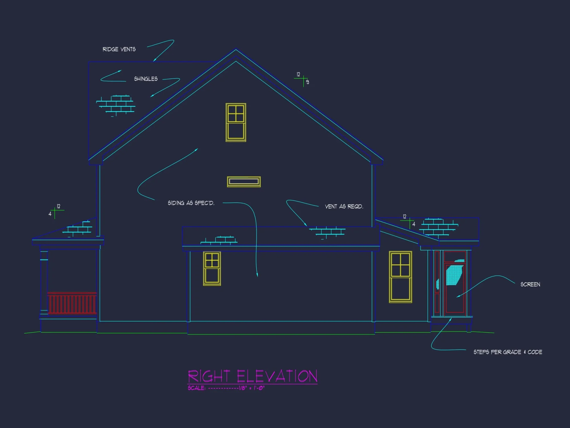 Elegant house Plan with Spacious Floor Plan and CAD Blueprint Designs