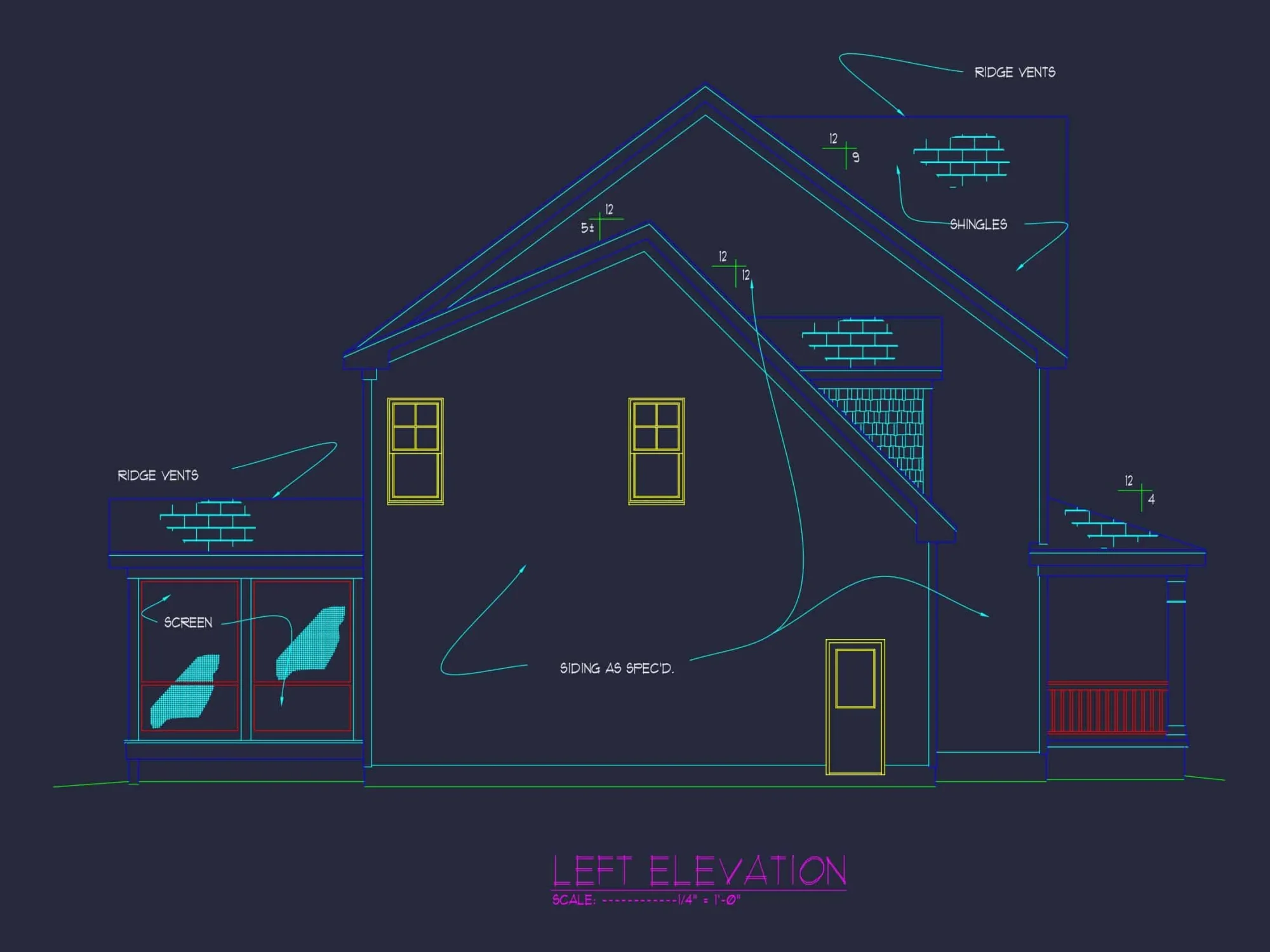 Elegant house Plan with Spacious Floor Plan and CAD Blueprint Designs