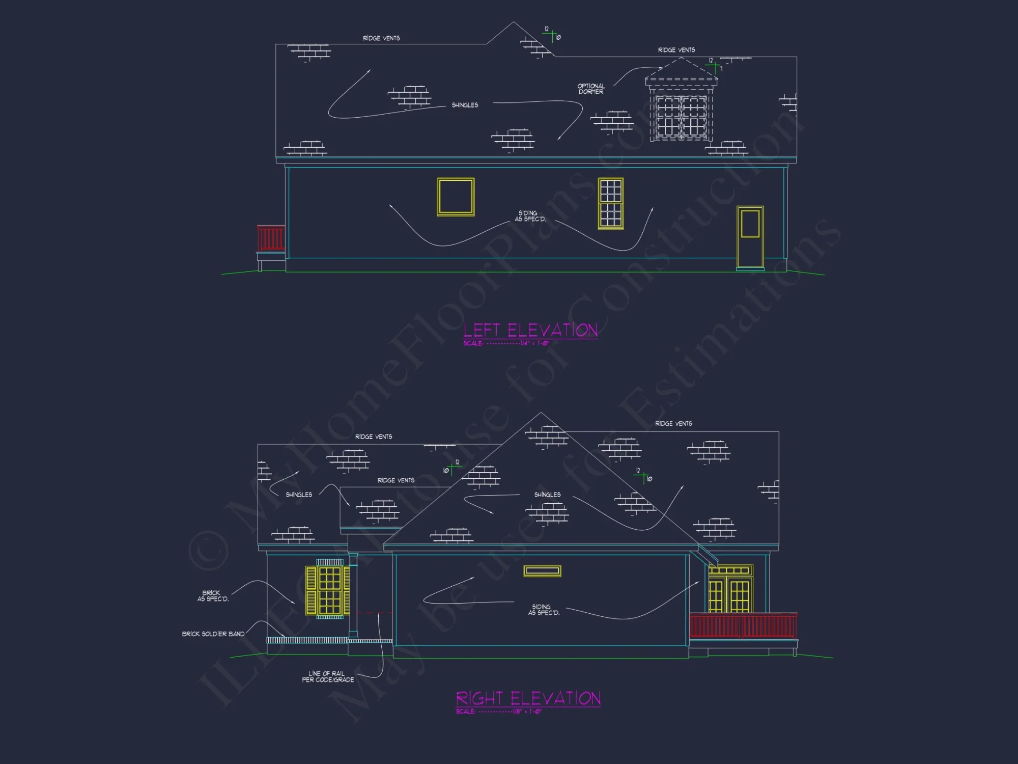 Elegant house Plan with Spacious Floor Plan and CAD Blueprint Designs