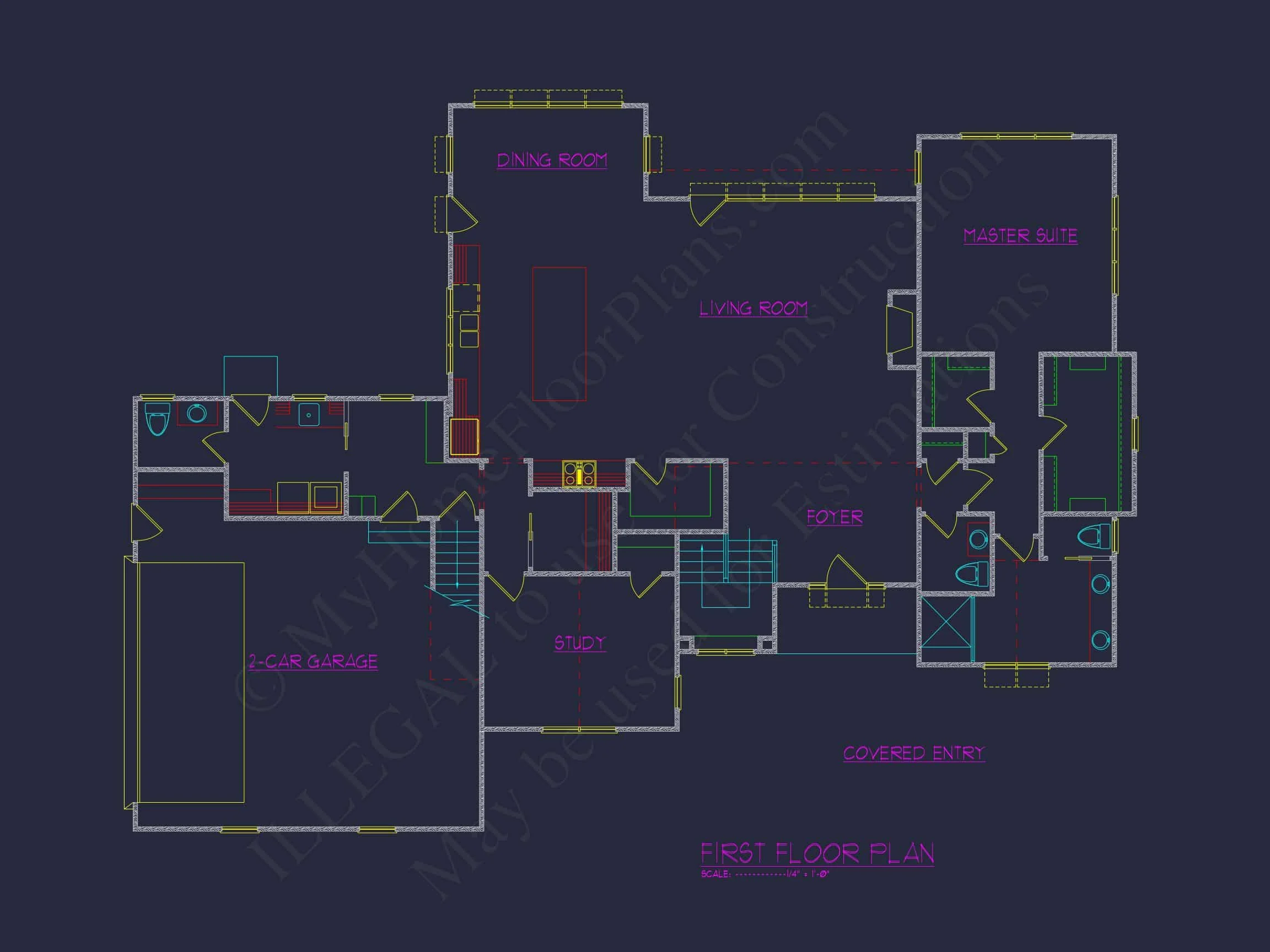 Elegant house Floor Plan with CAD Designs for Modern Living