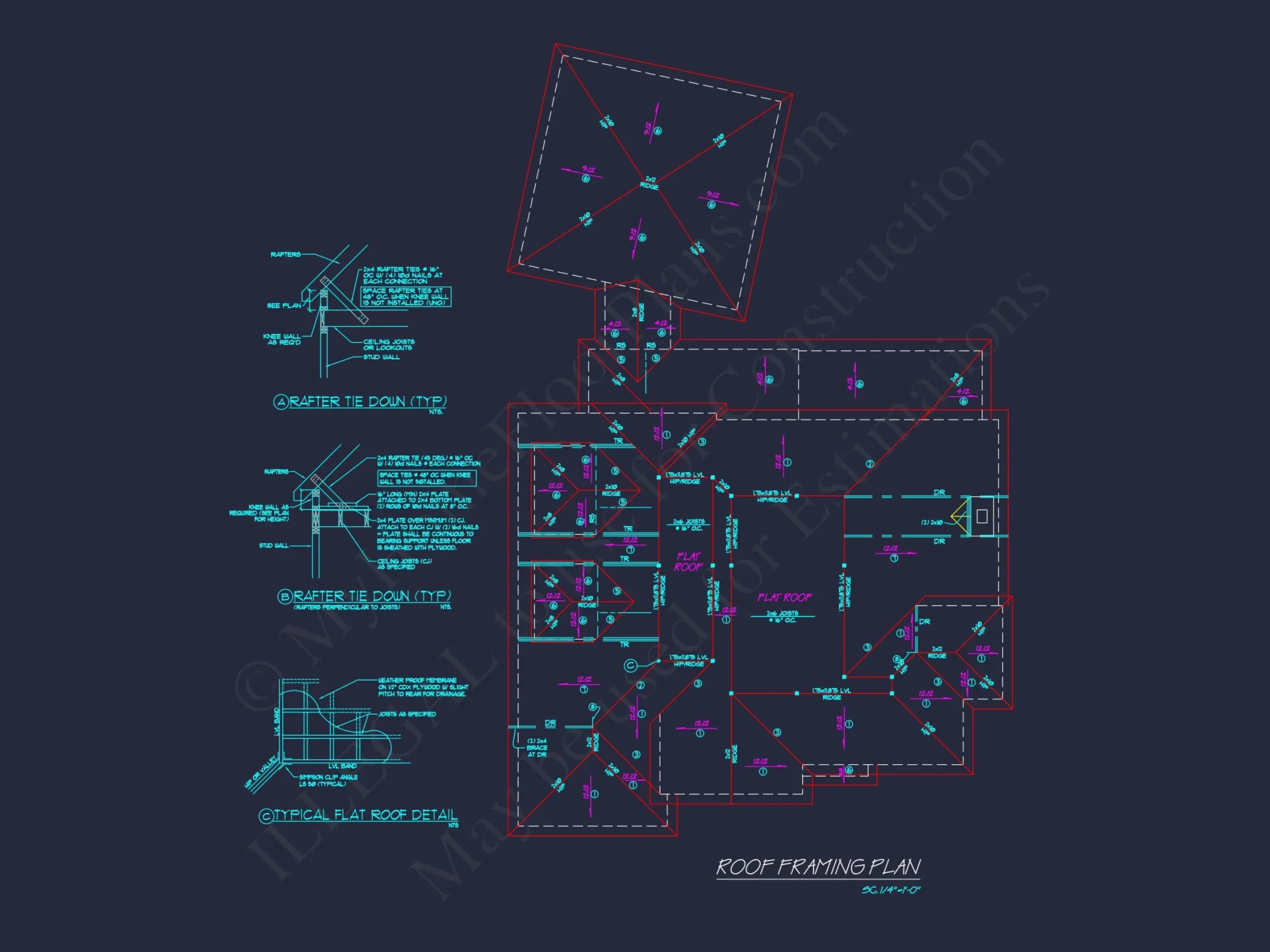 Elegant house Plan with Open Floor Design and Architectural Blueprint