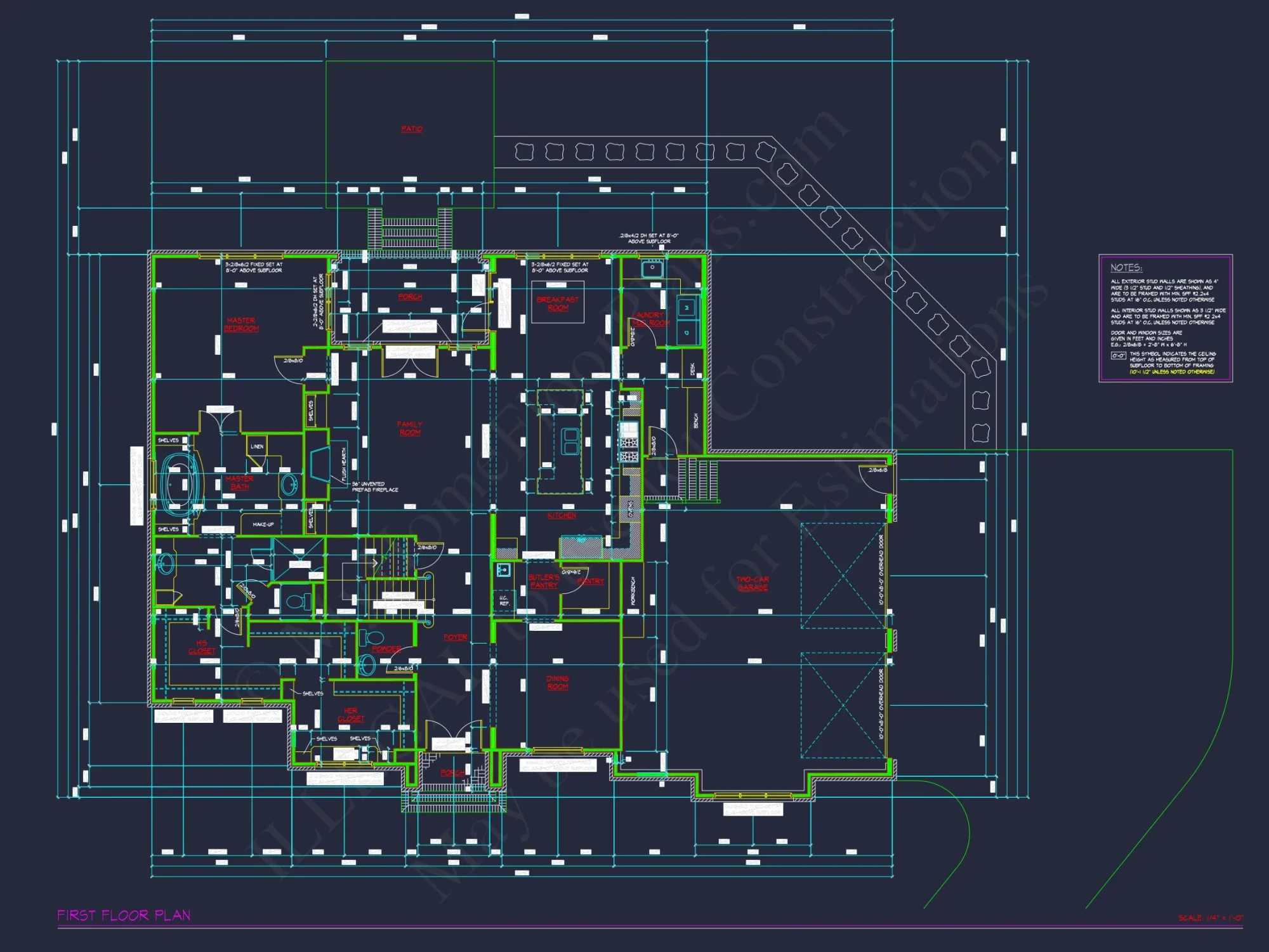 Modern Craftsman house Plan with 3 Bedrooms and 1.5 Stories