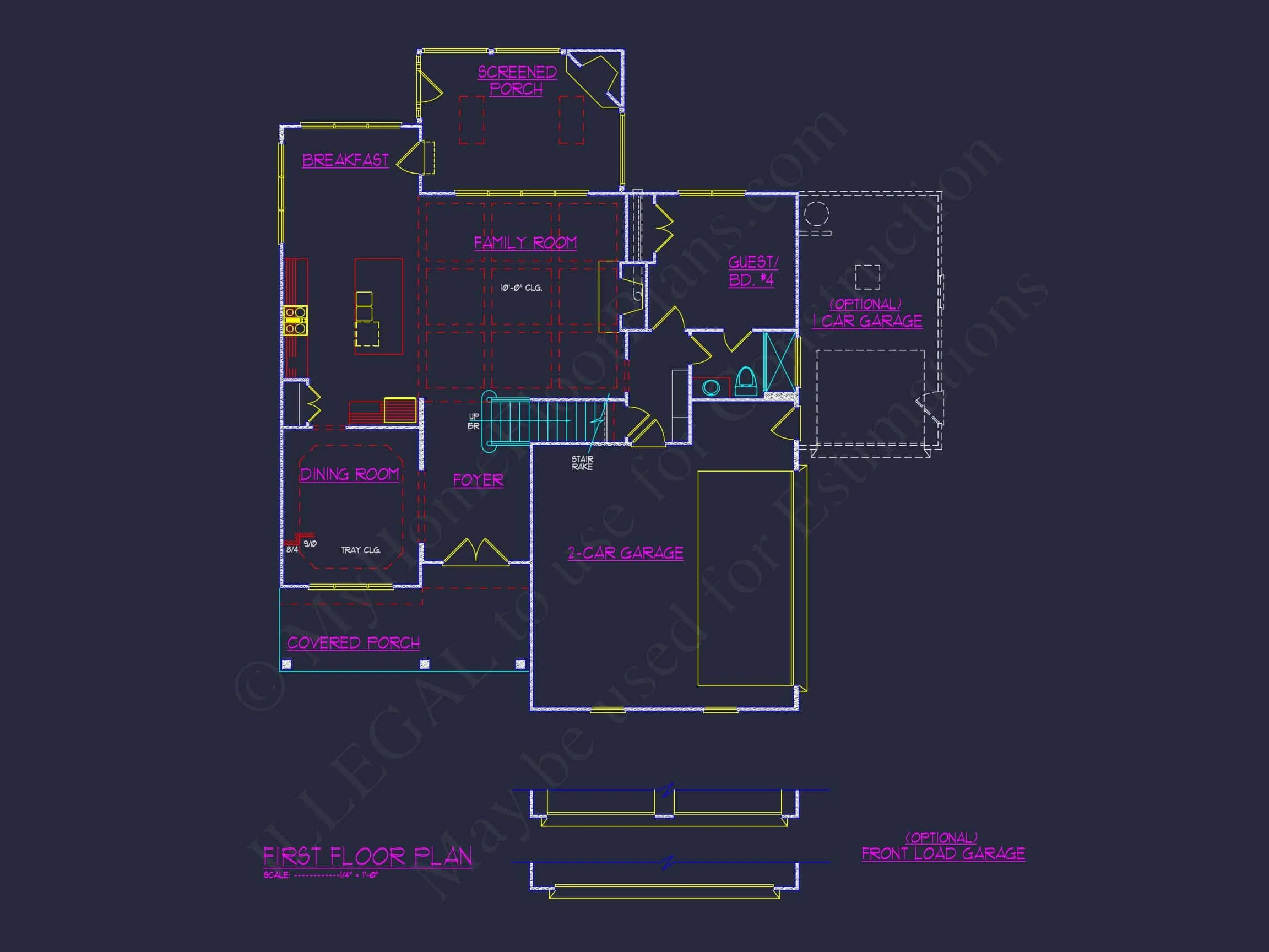 Traditional Craftsman house Plan with Detailed CAD Designs