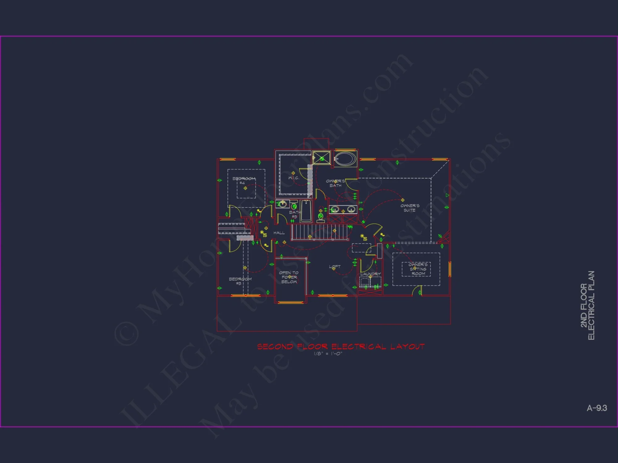 Modern Colonial house Plan with CAD Designs and Blueprints