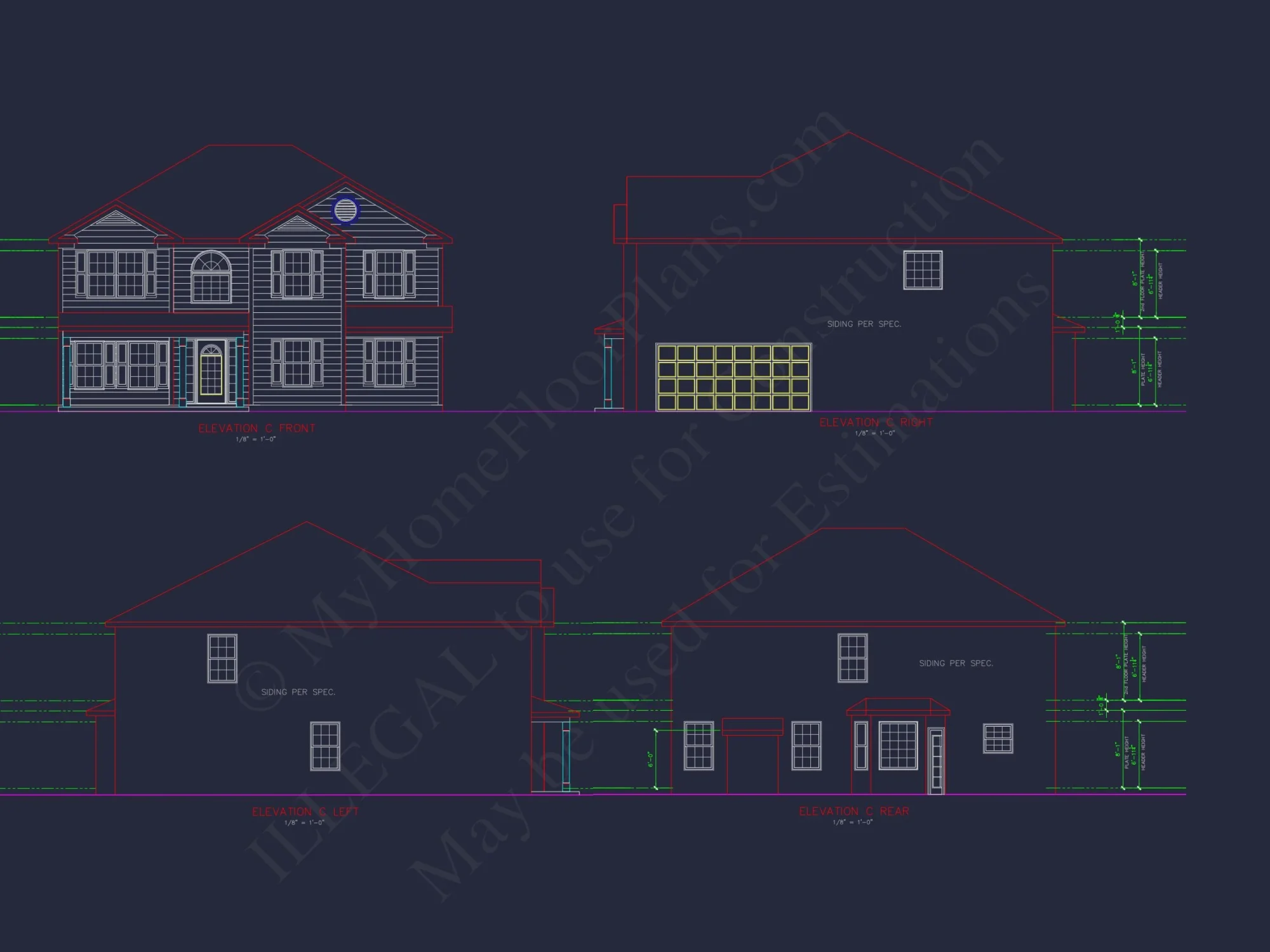 Traditional house Plan with CAD Blueprints and Detailed Designs