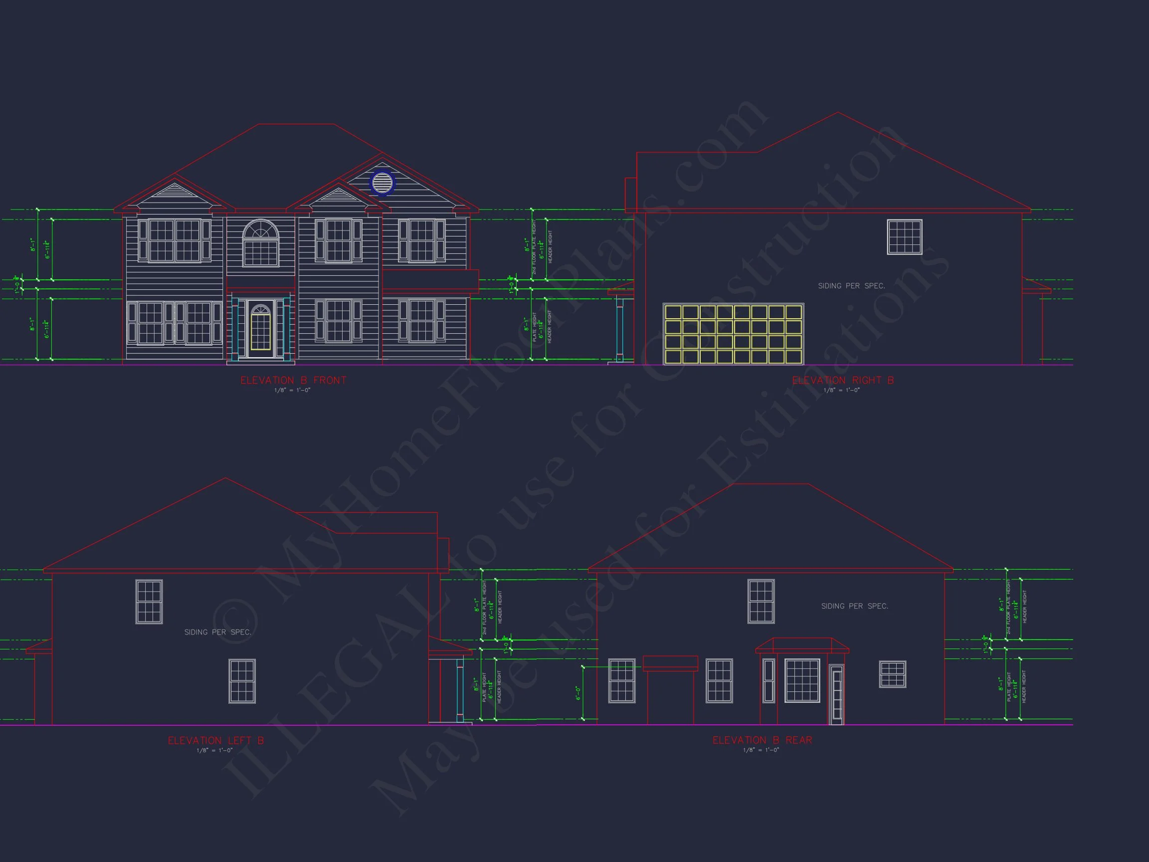 Traditional house Plan with CAD Blueprints and Detailed Designs