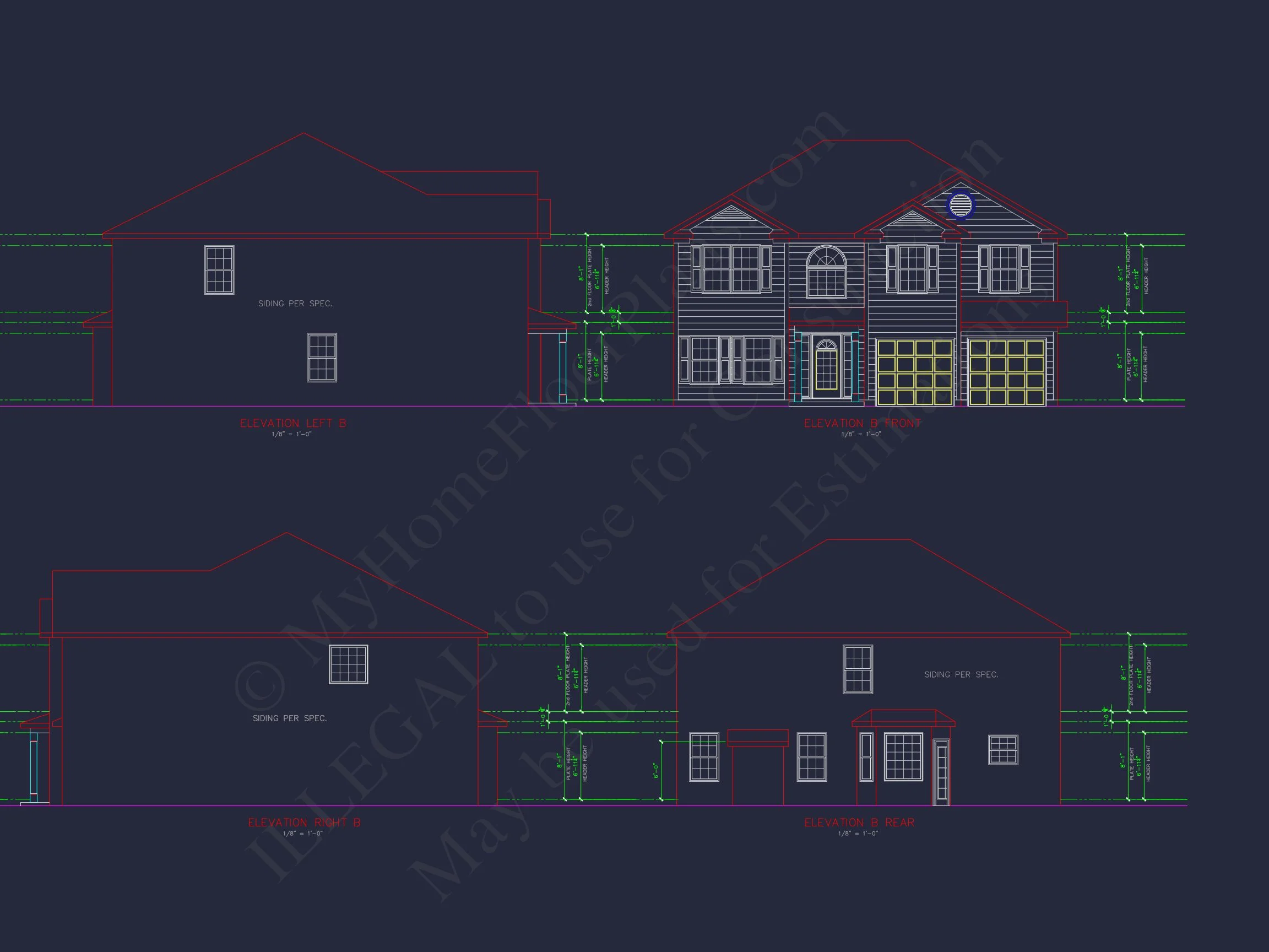 Traditional house Plan with CAD Blueprints and Detailed Designs