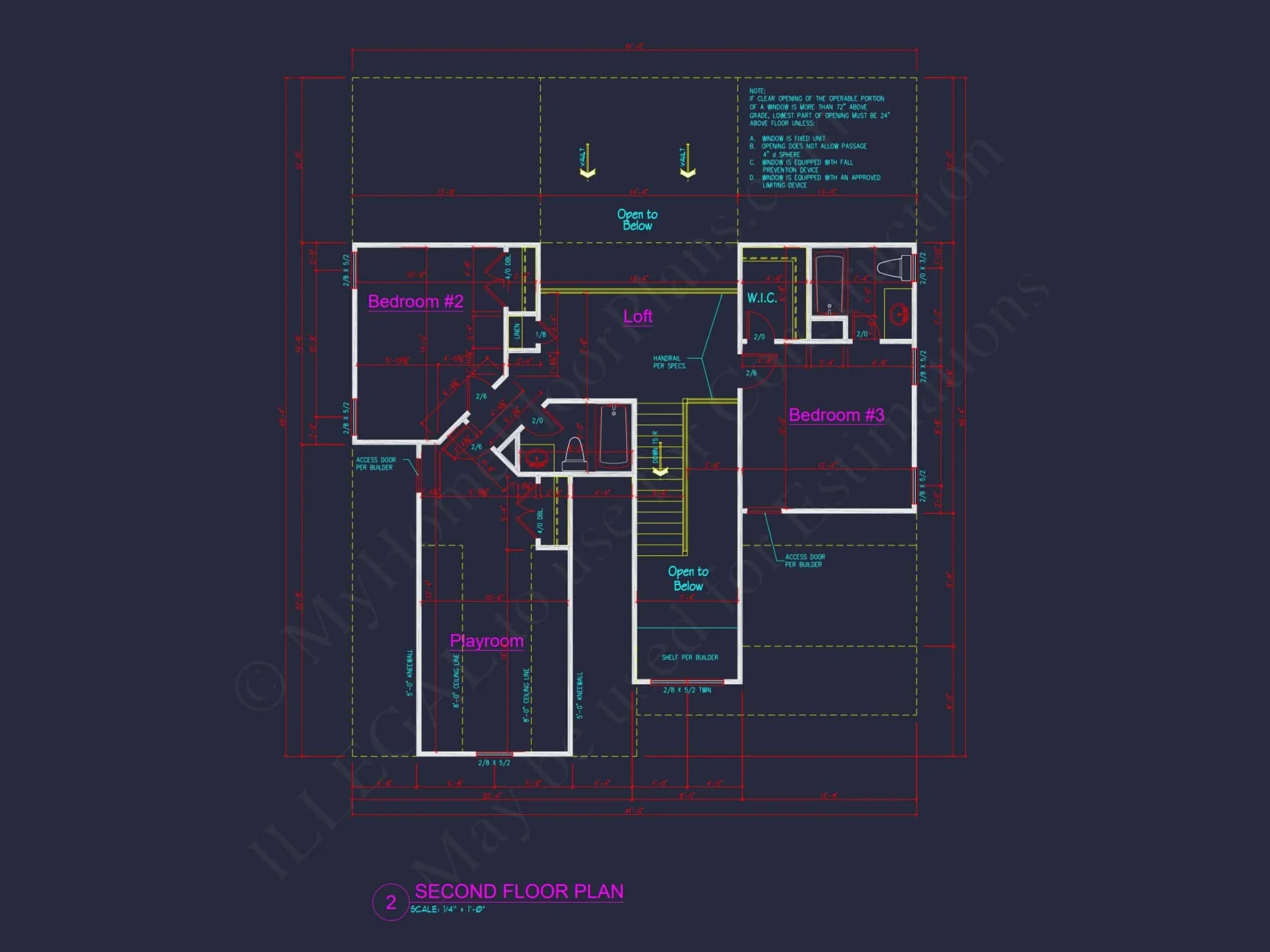 Modern Craftsman house Plan with 2 Floors, Garage & Attic