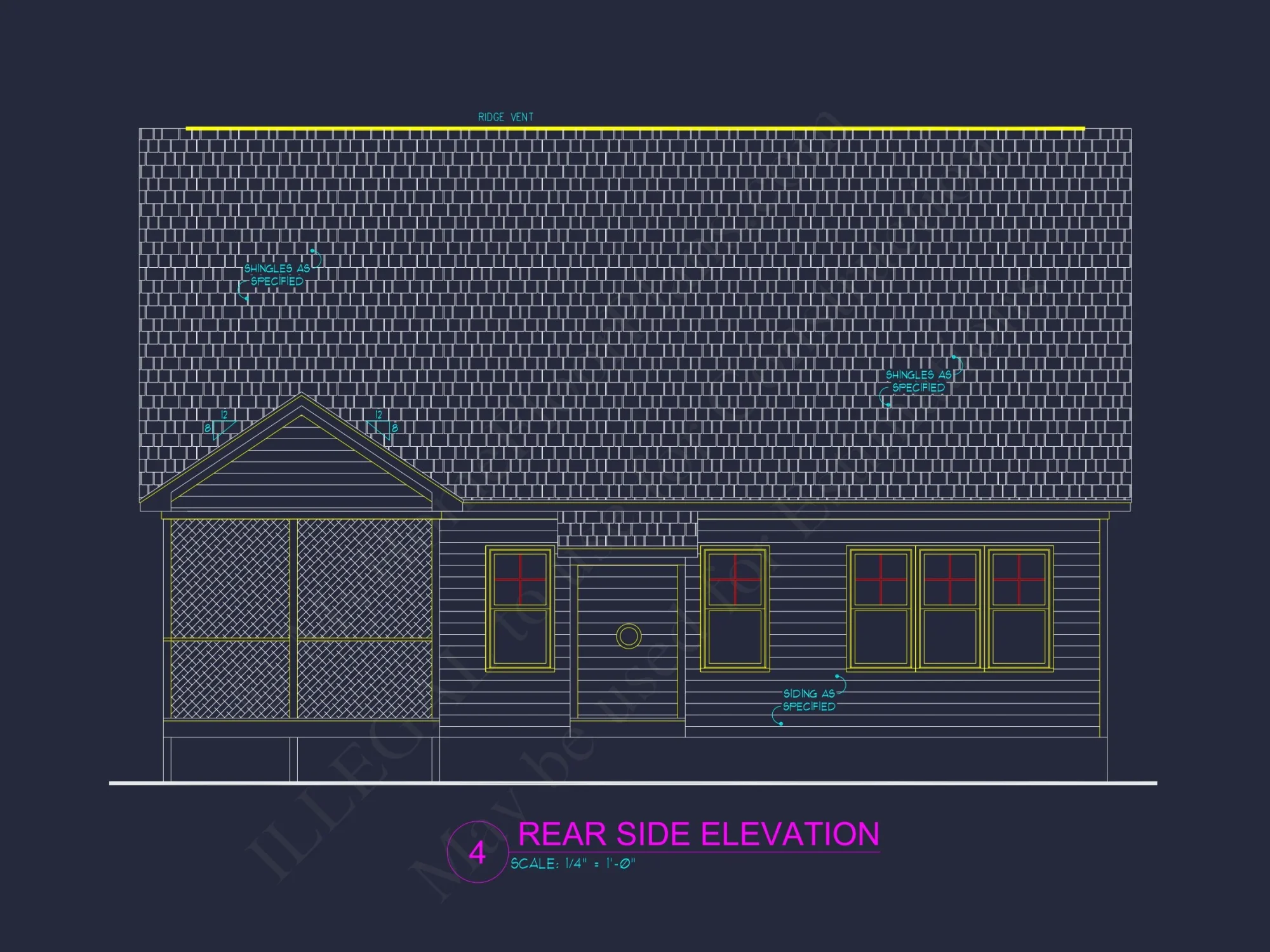 Modern Craftsman house Plan with 2 Floors, Garage & Attic