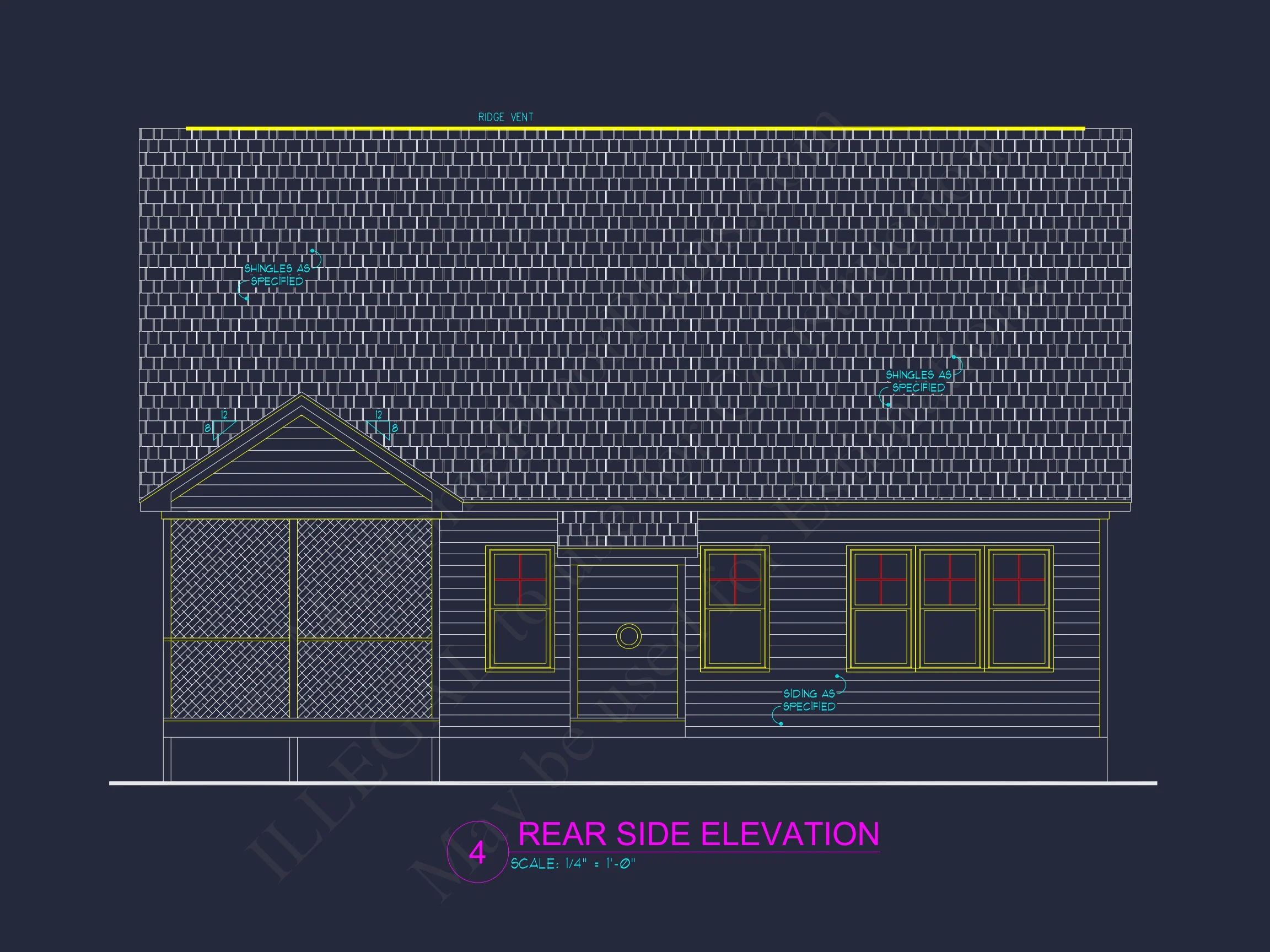 Modern Craftsman house Plan with 2 Floors, Garage & Attic