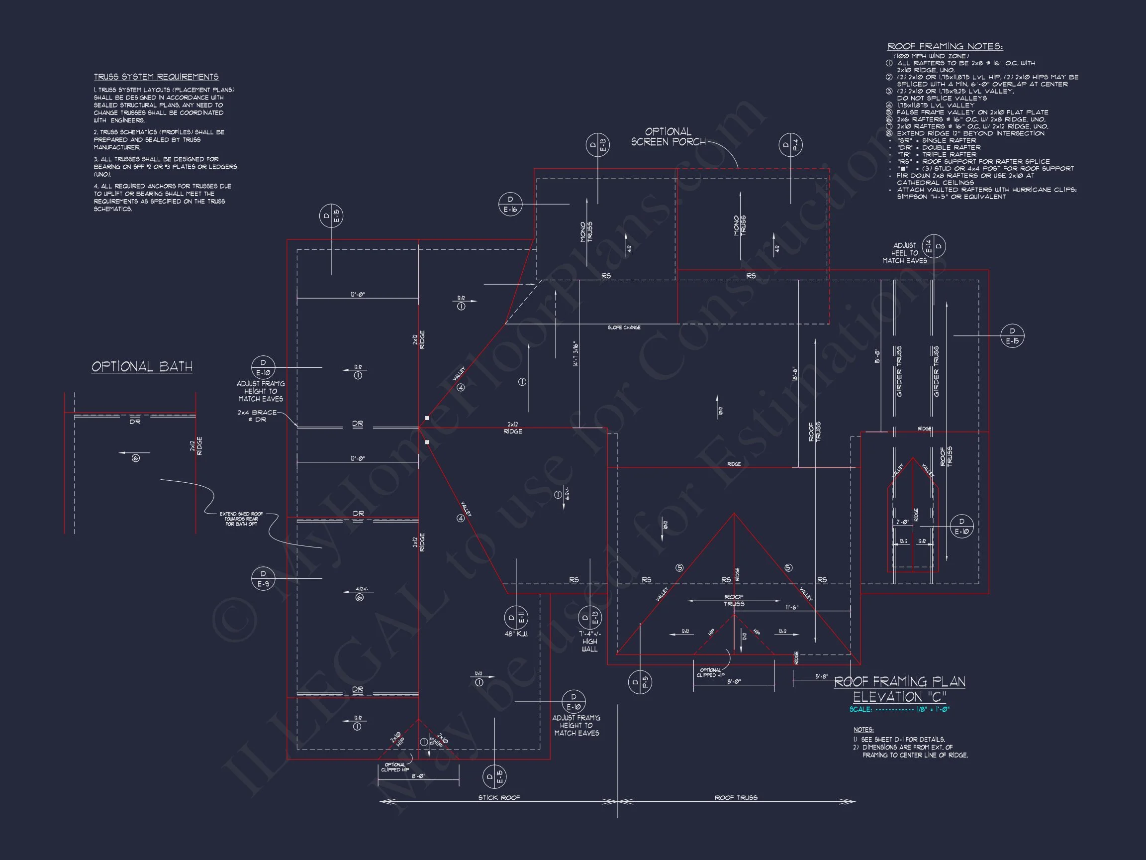 Craftsman house Plan with 4 Bedrooms, 2 Floors & 3 Elevations