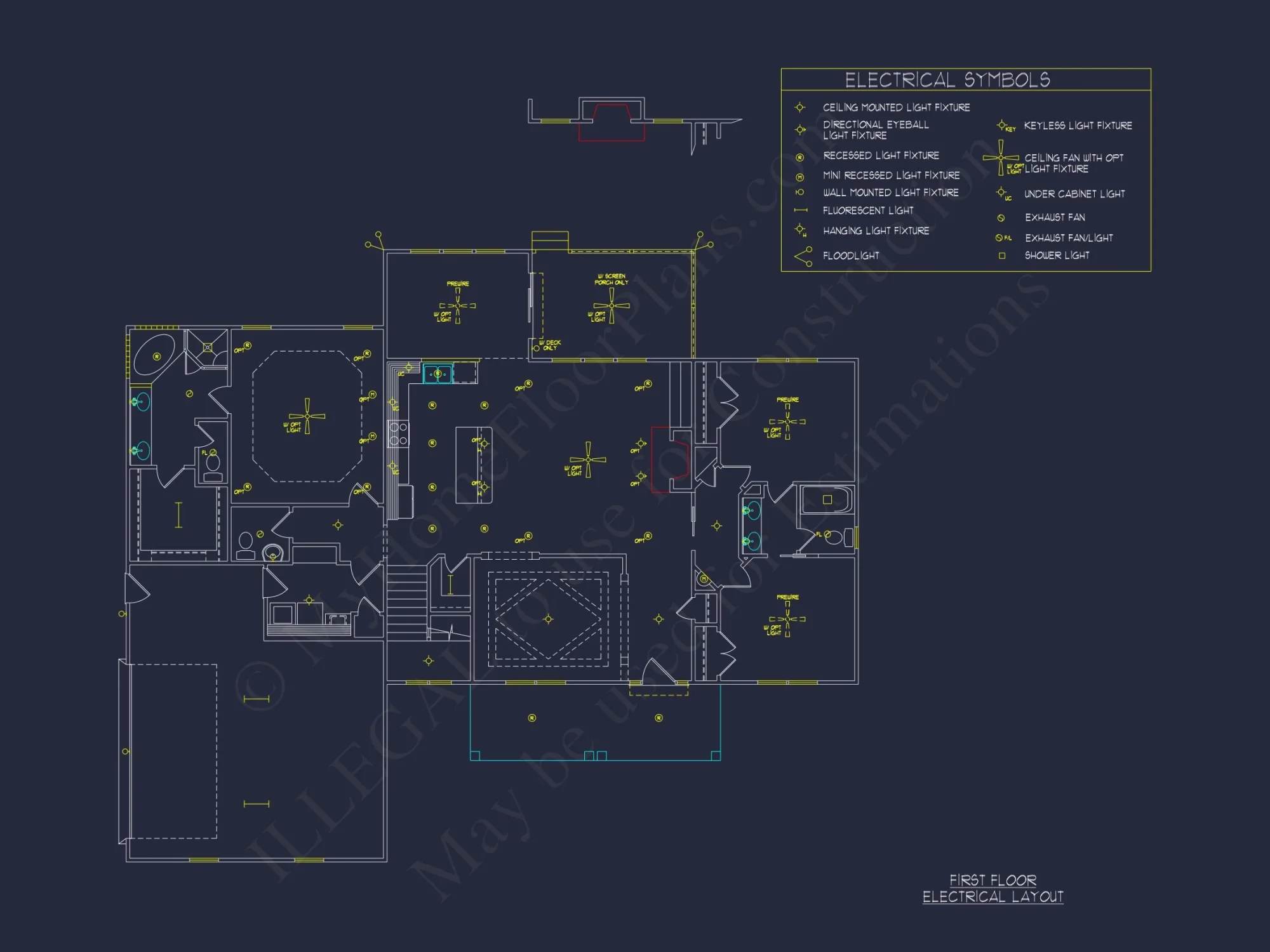 Craftsman house Plan with 4 Bedrooms, 2 Floors & 3 Elevations