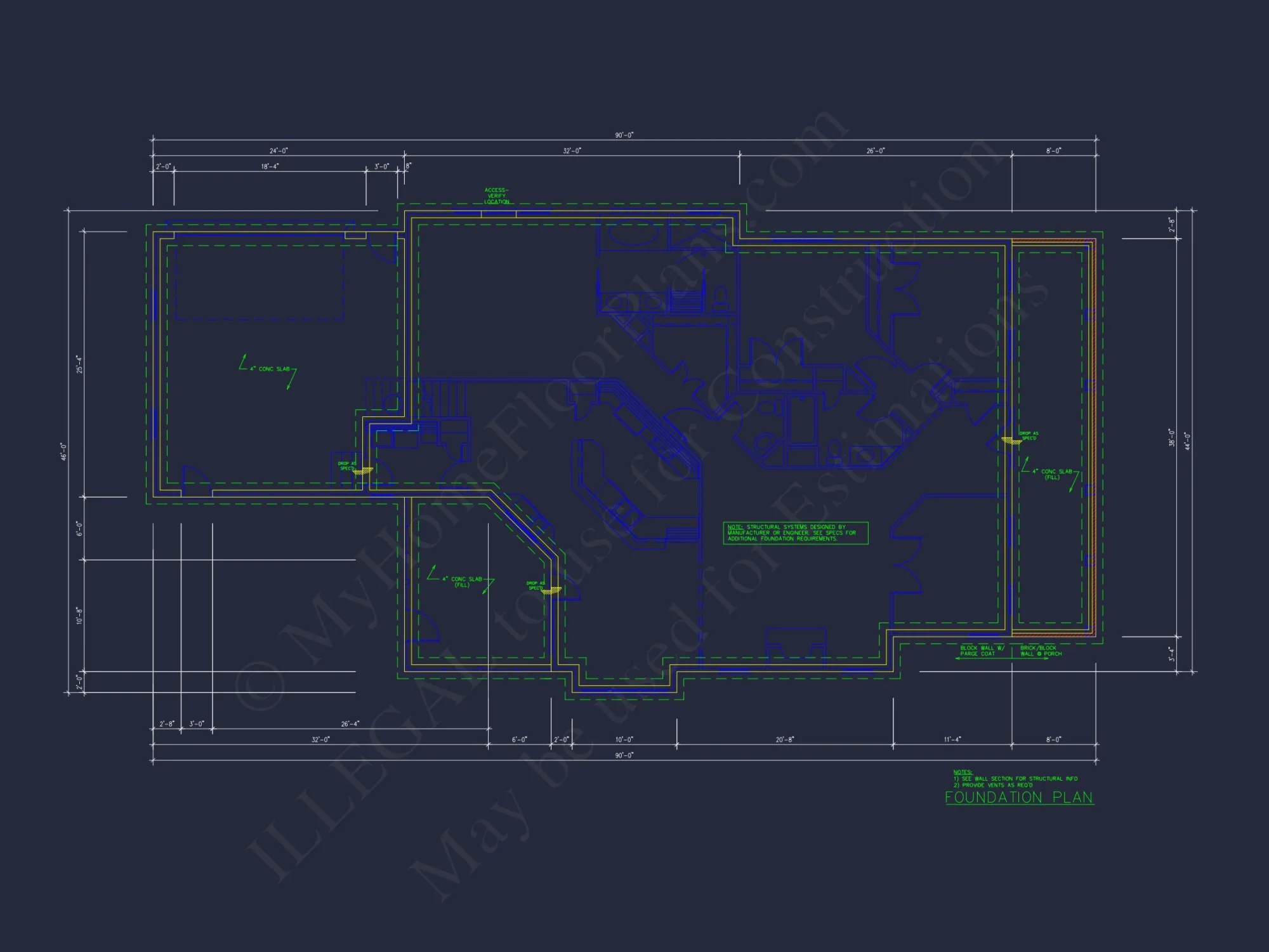 Charming house Floor Plan with CAD Designs, 4 Bedrooms