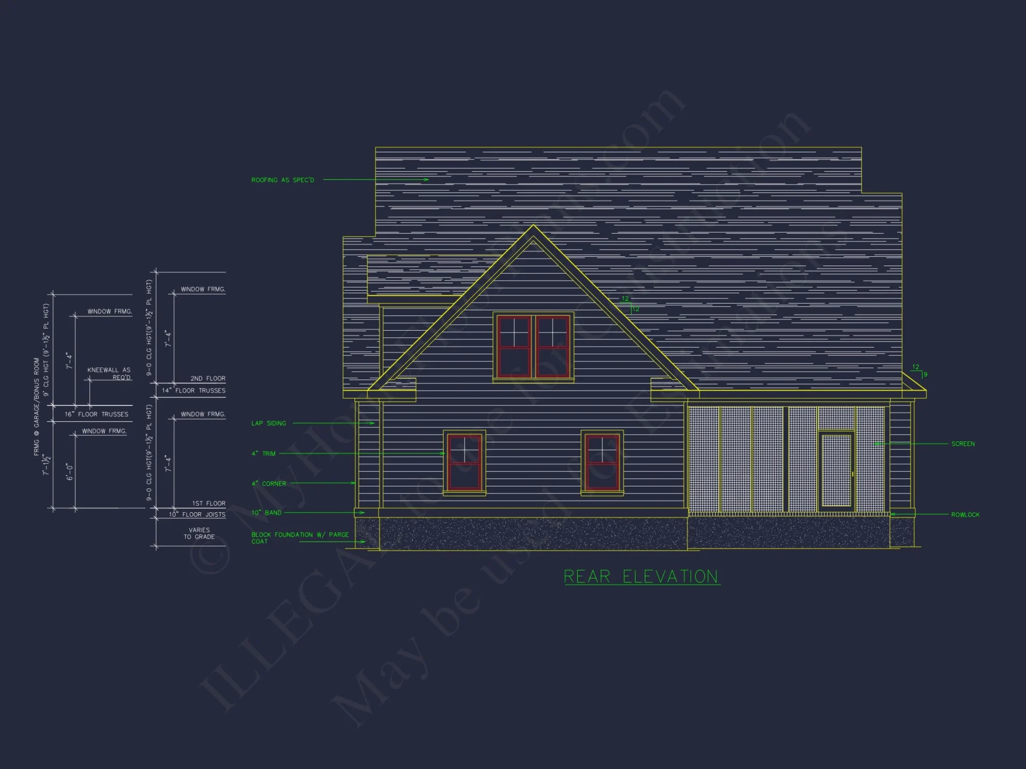 Charming house Floor Plan with CAD Designs, 4 Bedrooms