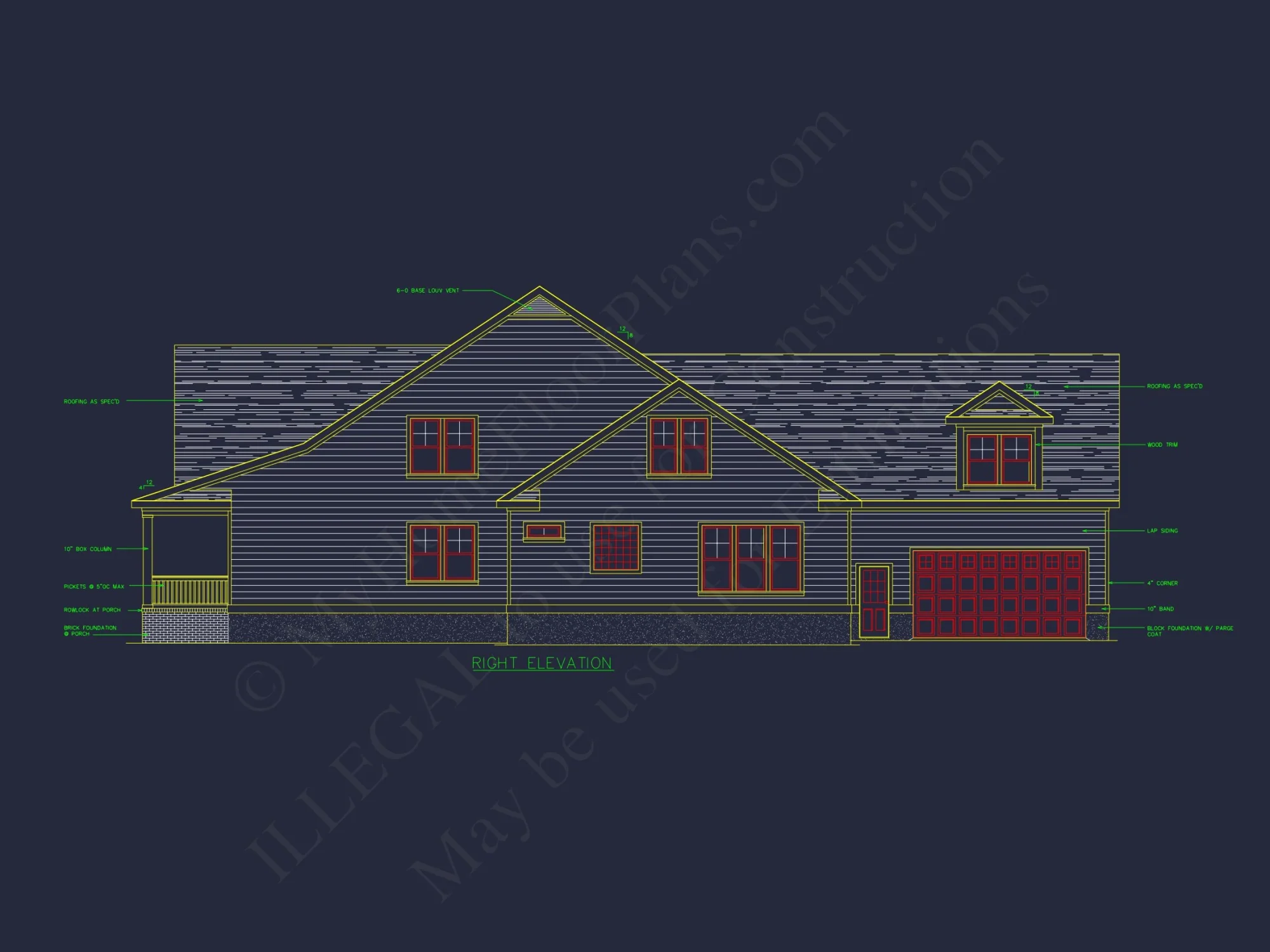 Charming house Floor Plan with CAD Designs, 4 Bedrooms