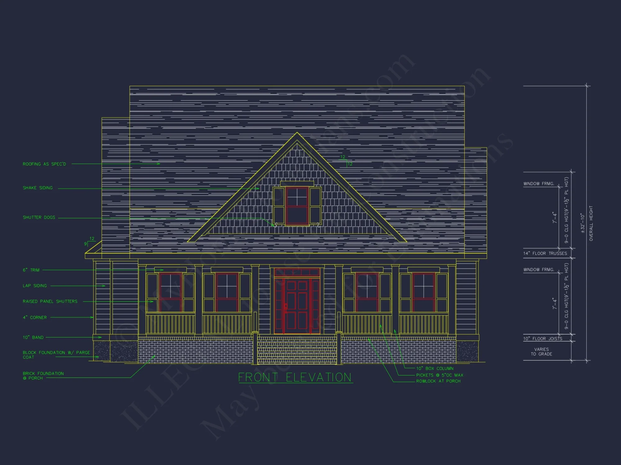 Charming house Floor Plan with CAD Designs, 4 Bedrooms
