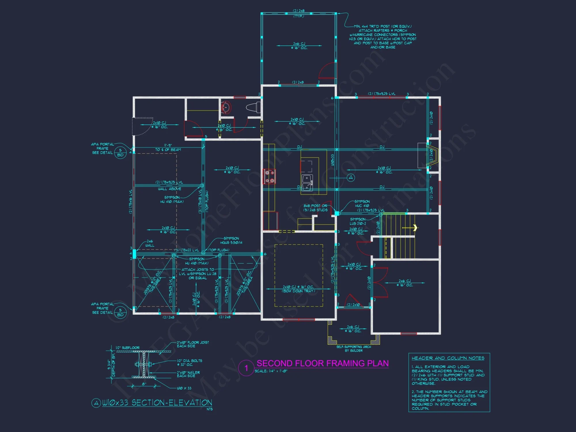 2-Story house Plan with 4 Bedrooms – Floor Plan & Designs