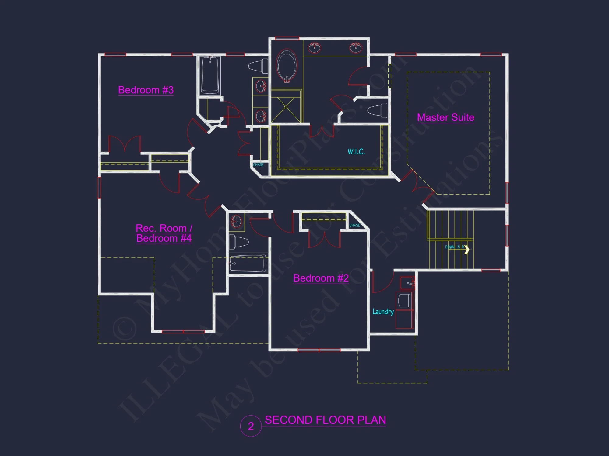 2-Story house Plan with 4 Bedrooms – Floor Plan & Designs