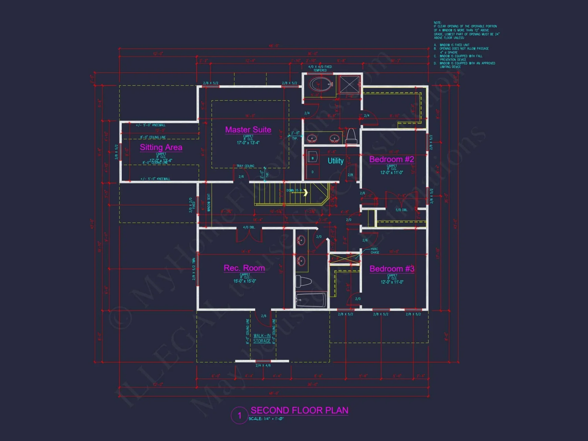house Design Plan with 2362 Sq Ft CAD Blueprint Layout