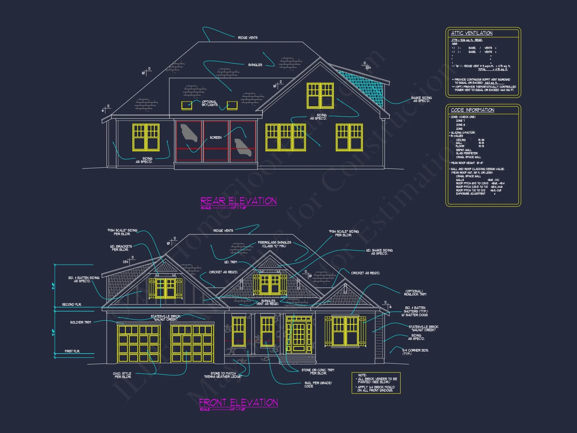 Elegant house Plan with Detailed Blueprint for Custom Designs