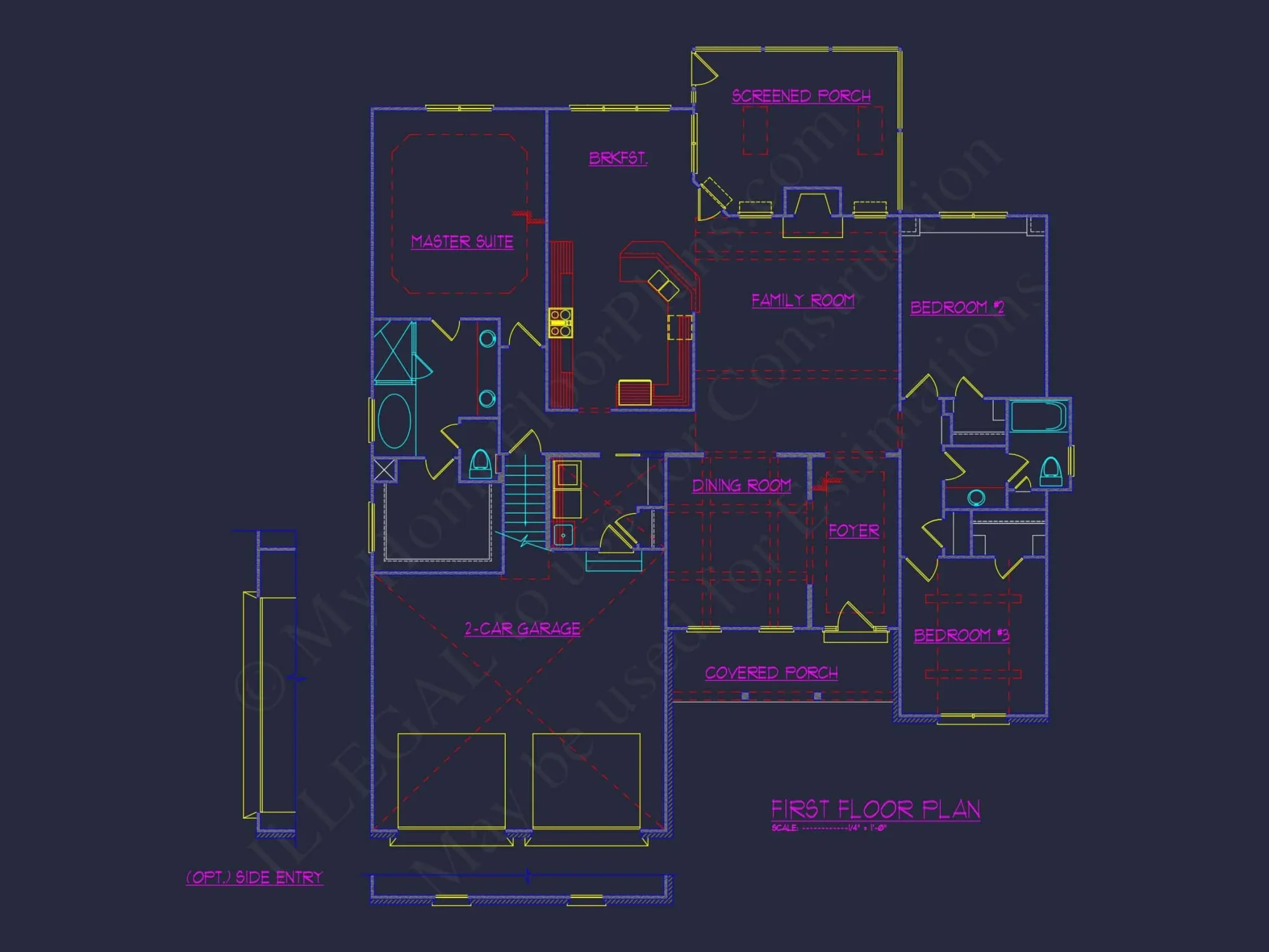 Elegant house Plan with Detailed Blueprint for Custom Designs