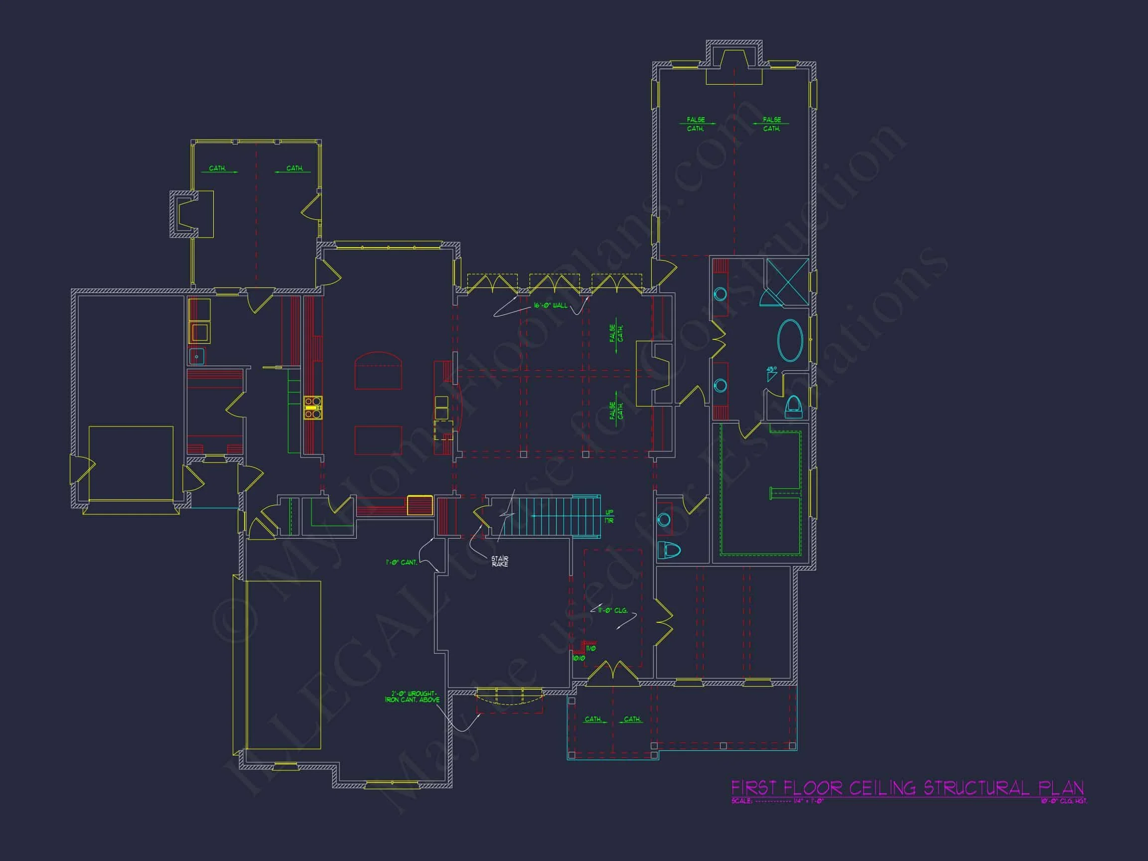 Luxury house Floor Plan with 4 Beds, Blueprint & Designs