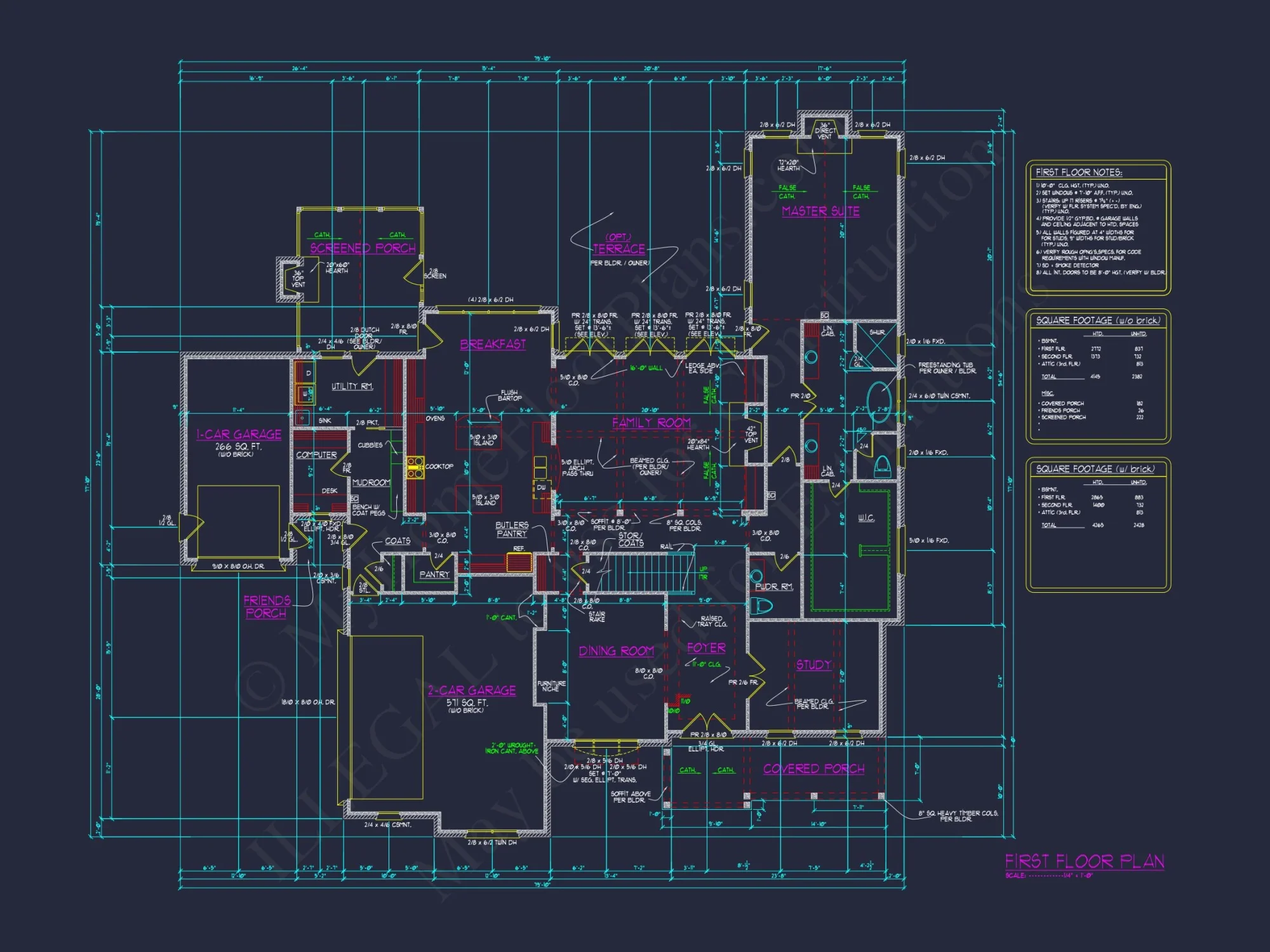Luxury house Floor Plan with 4 Beds, Blueprint & Designs