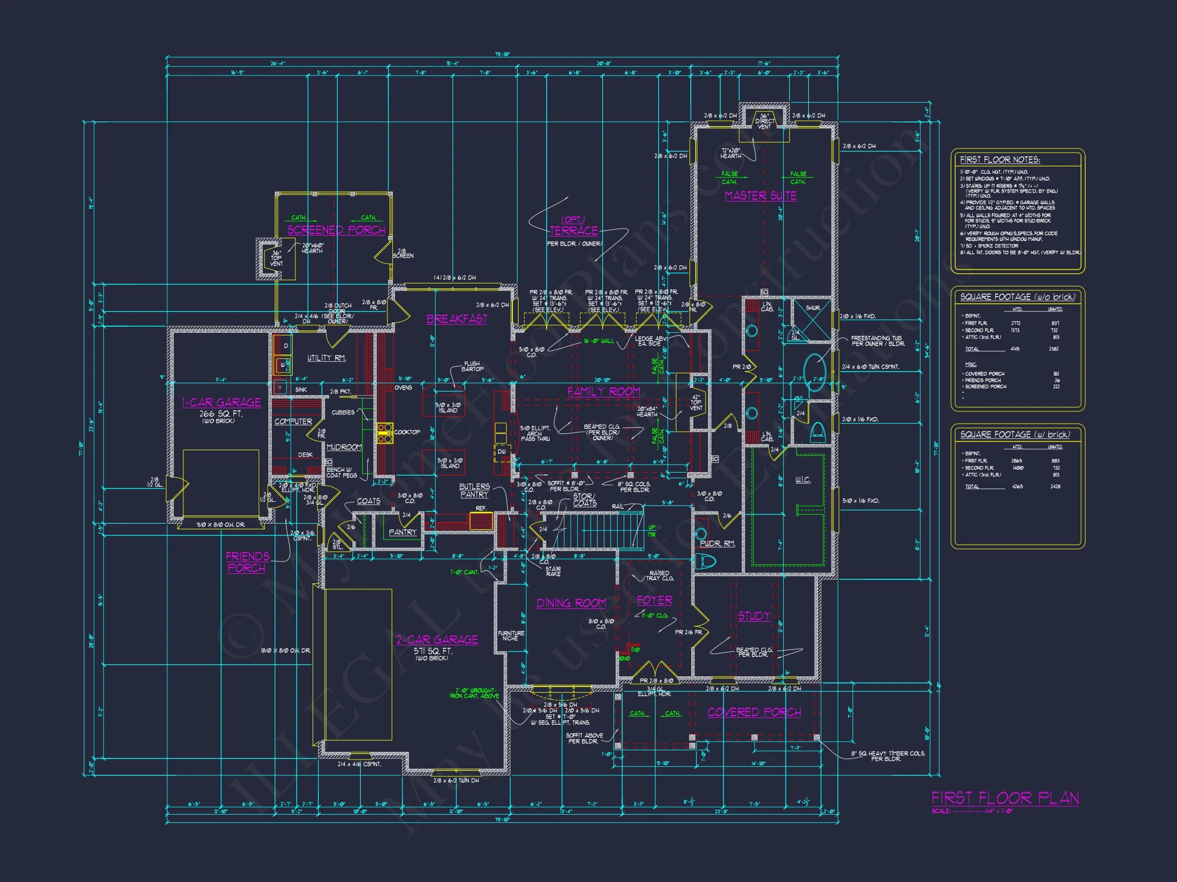 Luxury house Floor Plan with 4 Beds, Blueprint & Designs