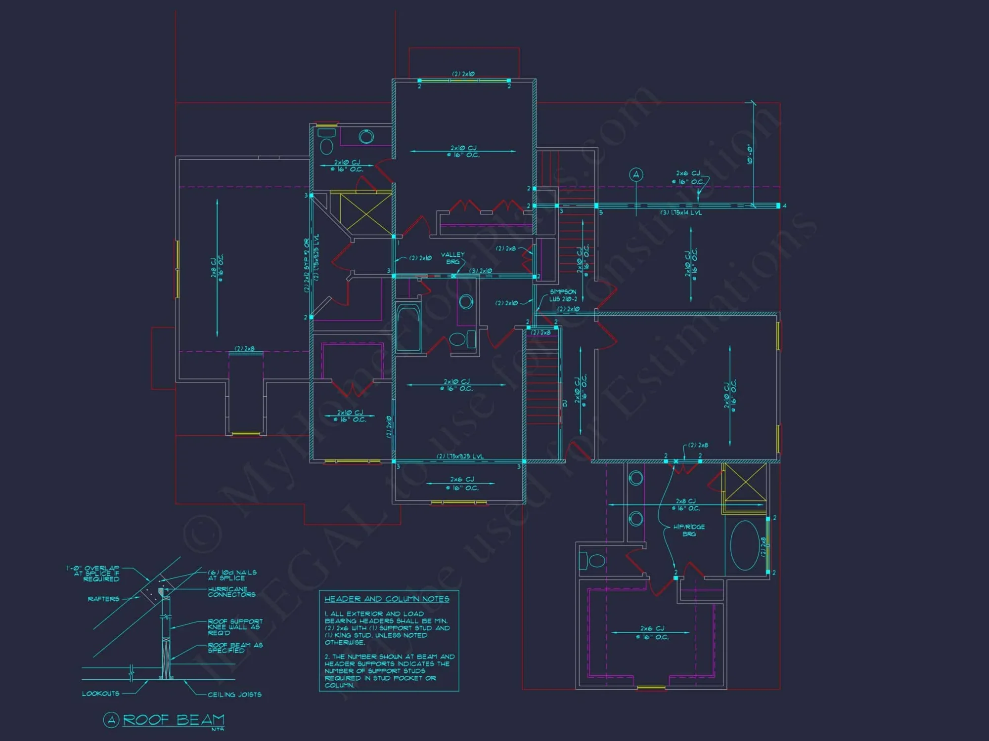 Beautiful house Floor Plan with Blueprint & Modern CAD Designs