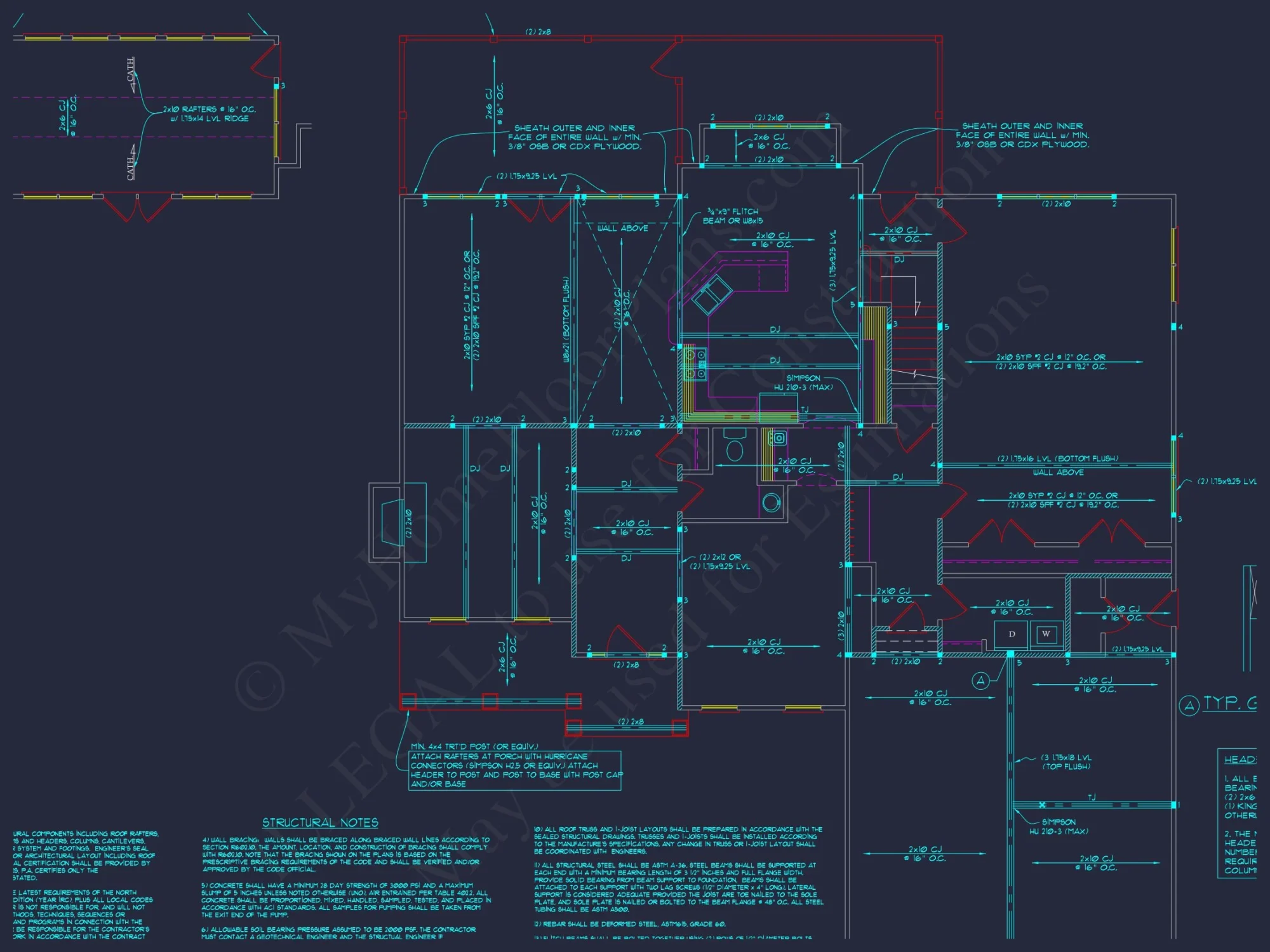 Beautiful house Floor Plan with Blueprint & Modern CAD Designs
