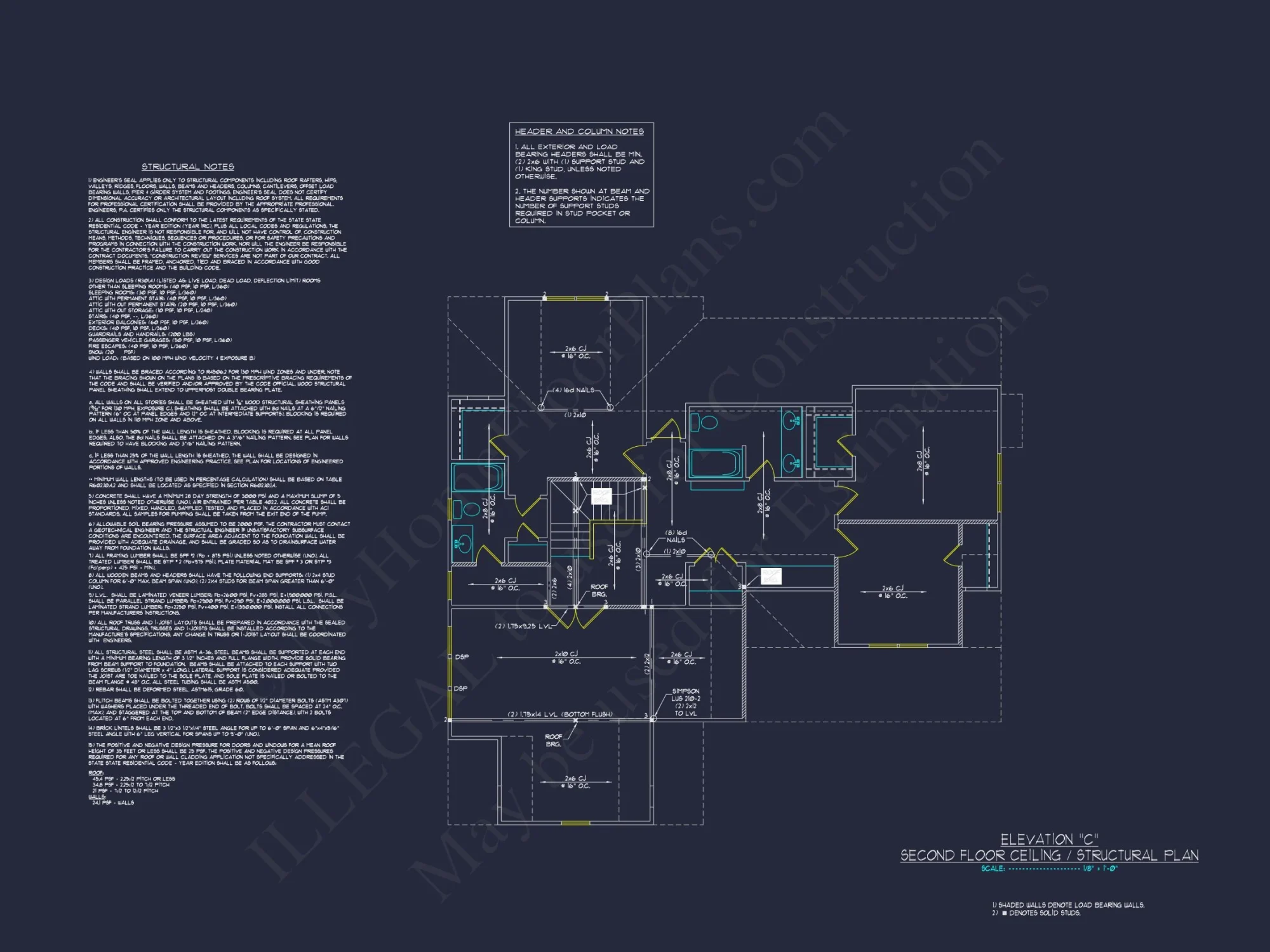 Spacious 2-Story house Plan with Custom Features and CAD Designs