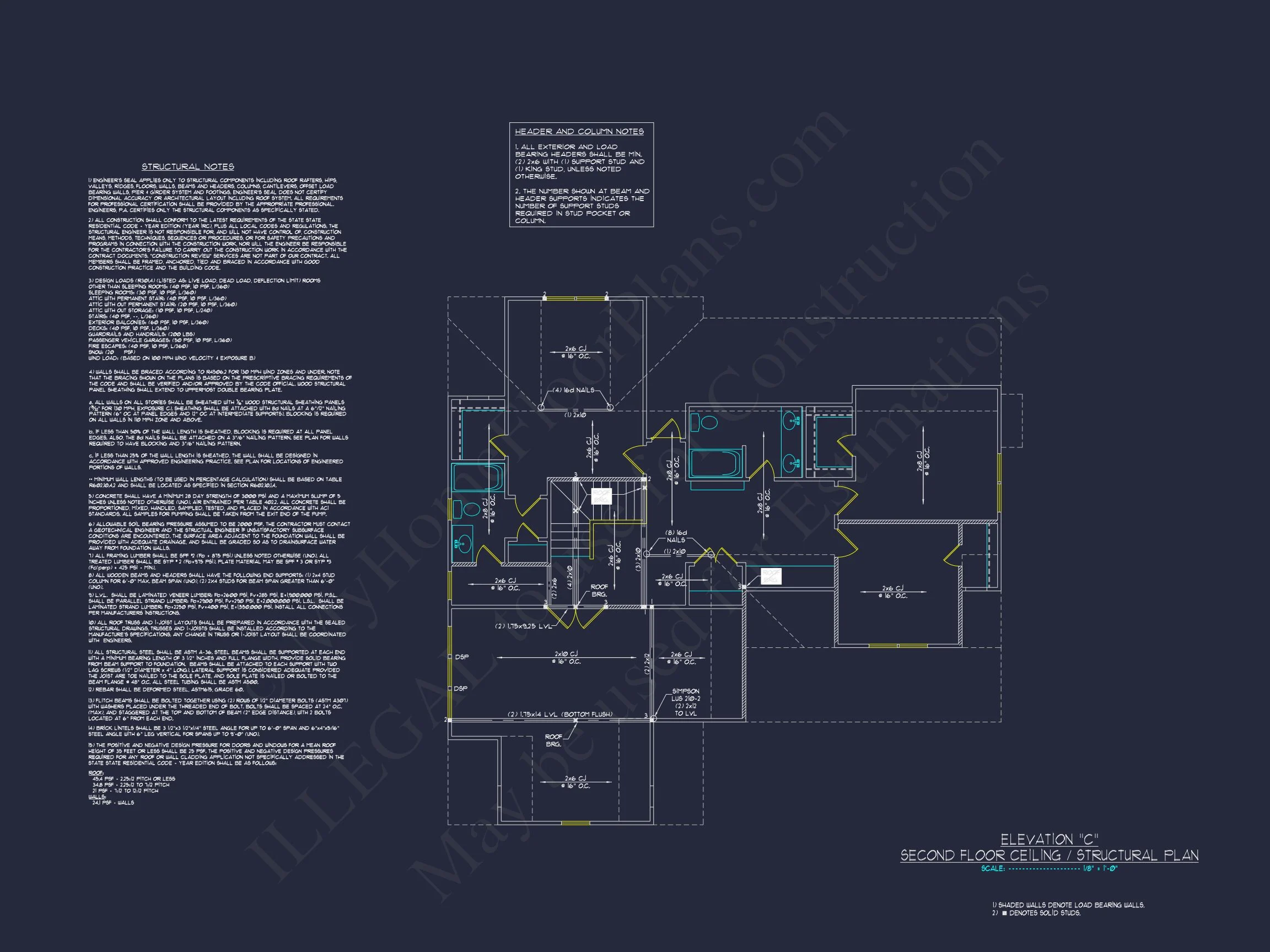Spacious 2-Story house Plan with Custom Features and CAD Designs