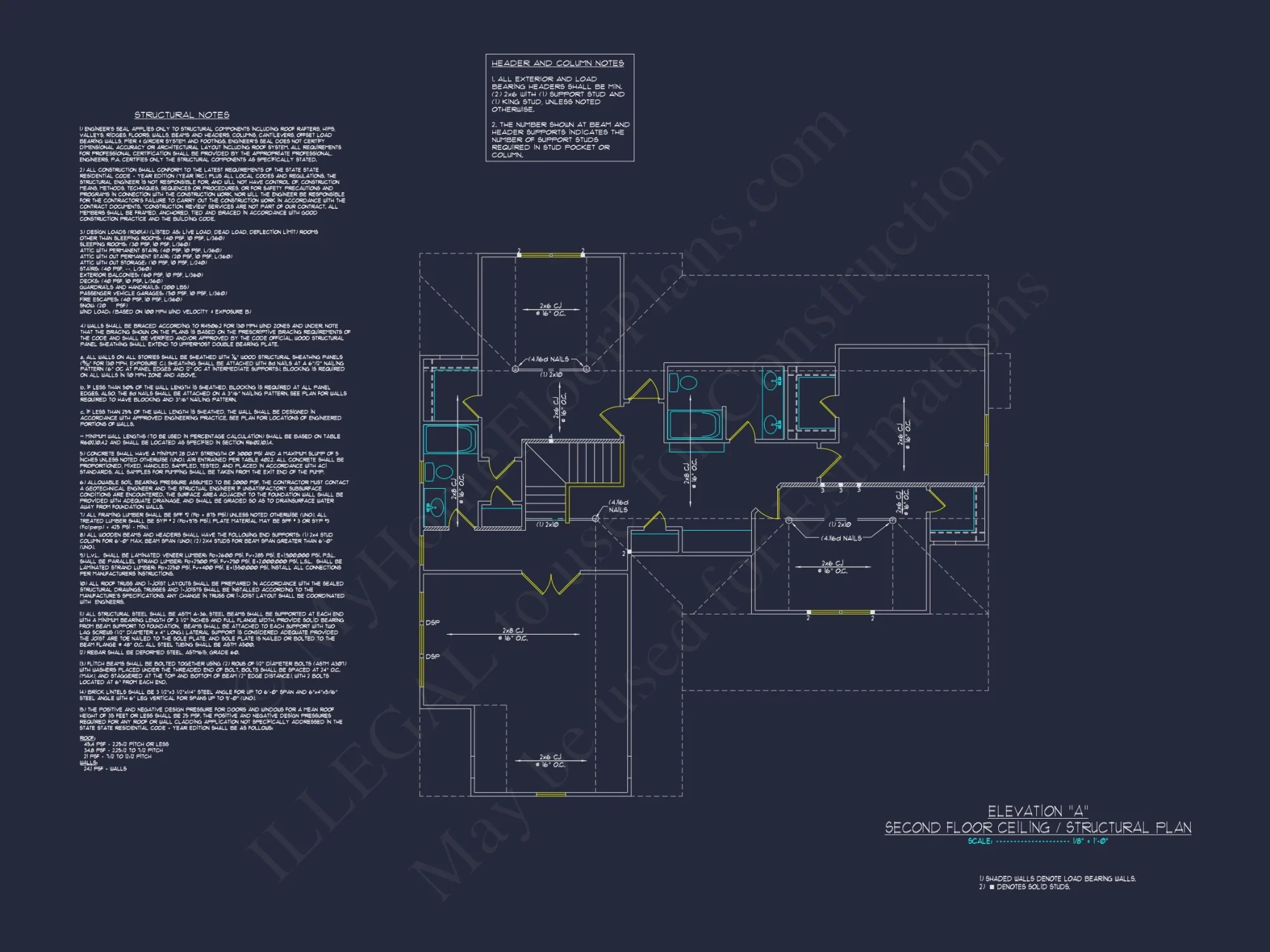 Spacious 2-Story house Plan with Custom Features and CAD Designs