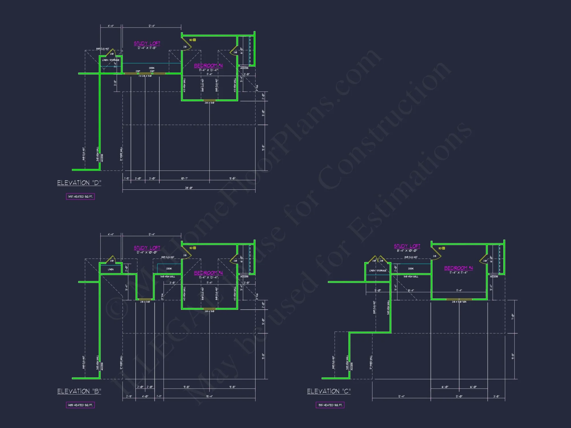 Spacious 2-Story house Plan with Custom Features and CAD Designs