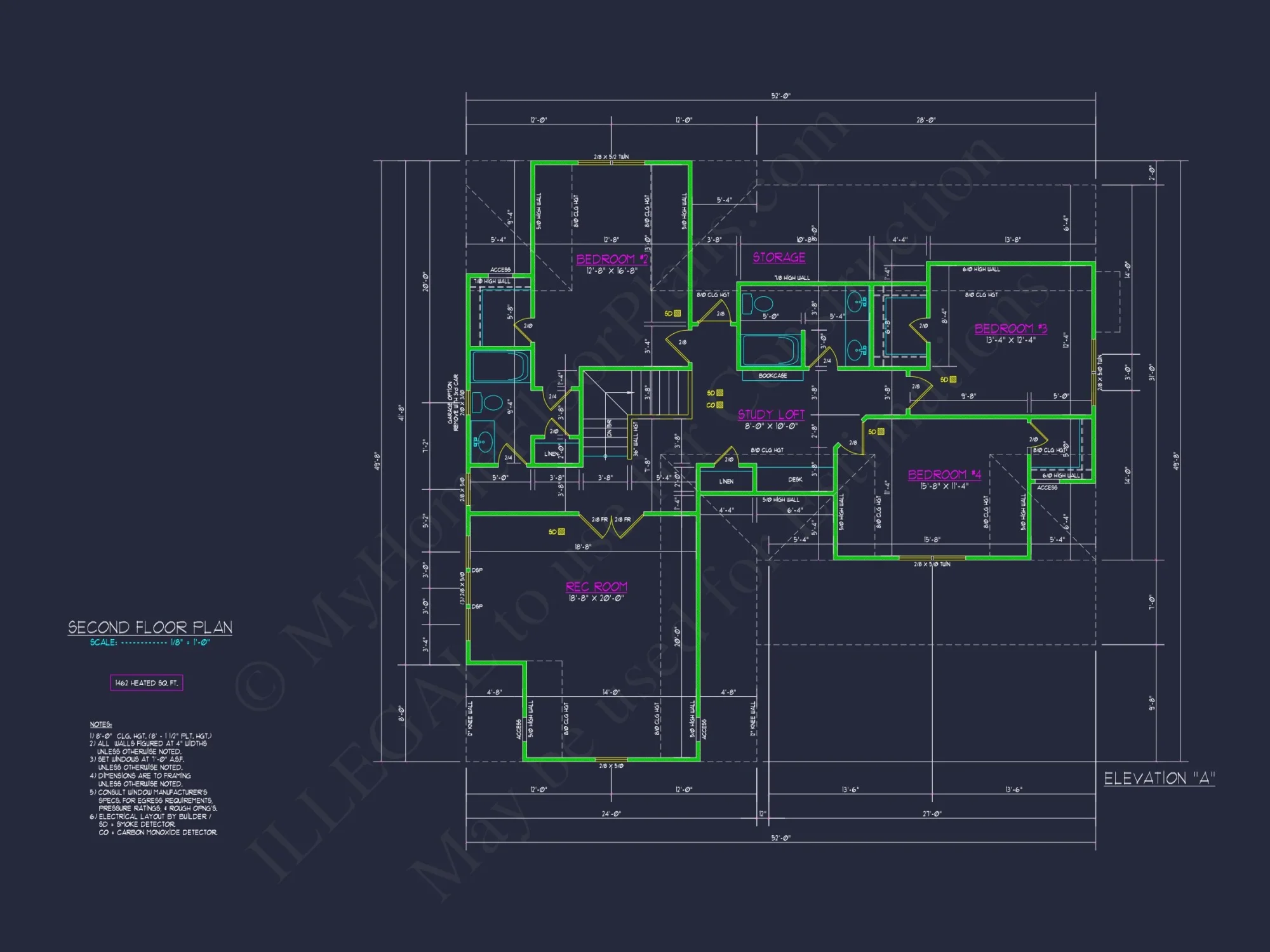 Spacious 2-Story house Plan with Custom Features and CAD Designs