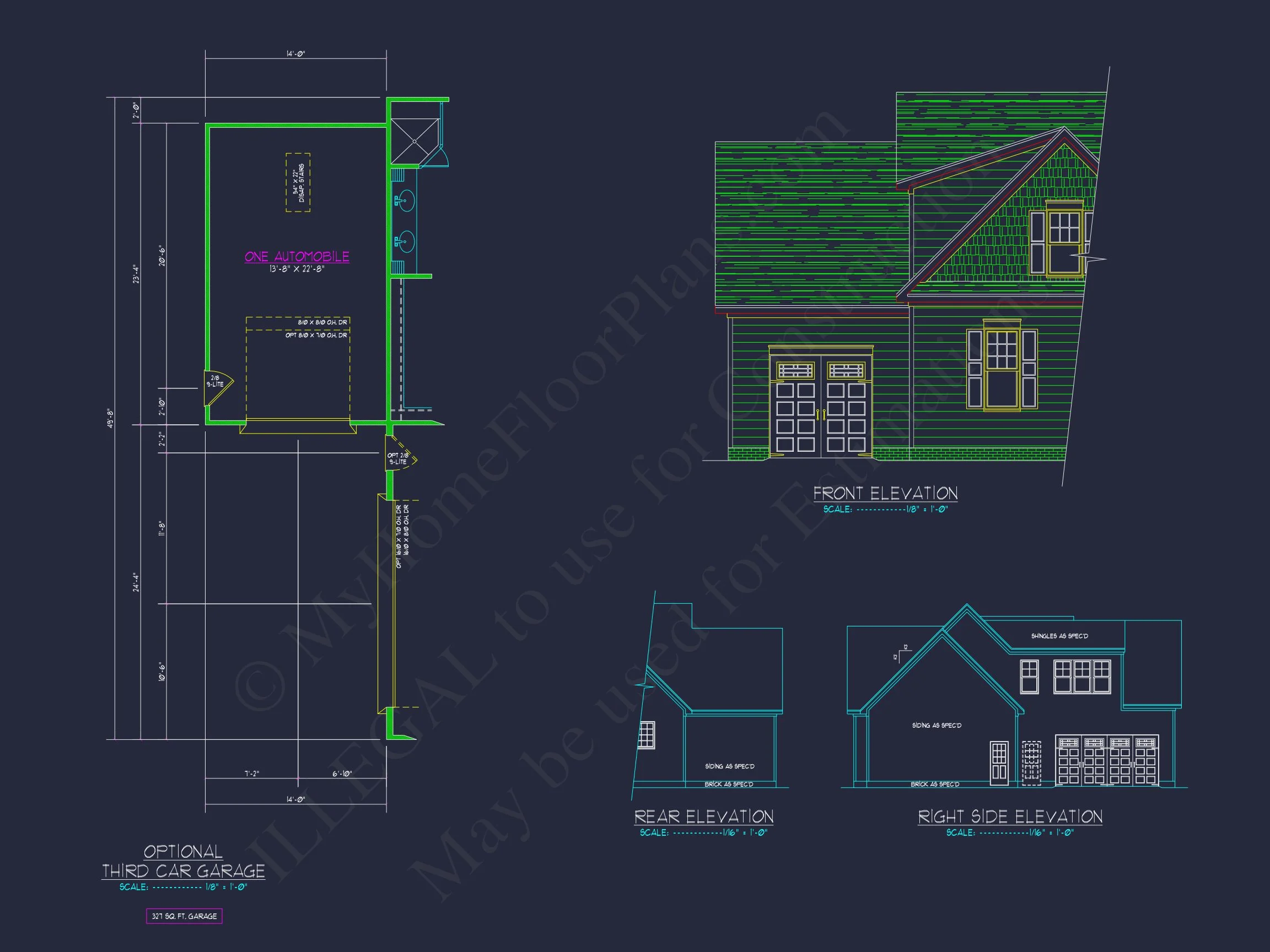 Spacious 2-Story house Plan with Custom Features and CAD Designs
