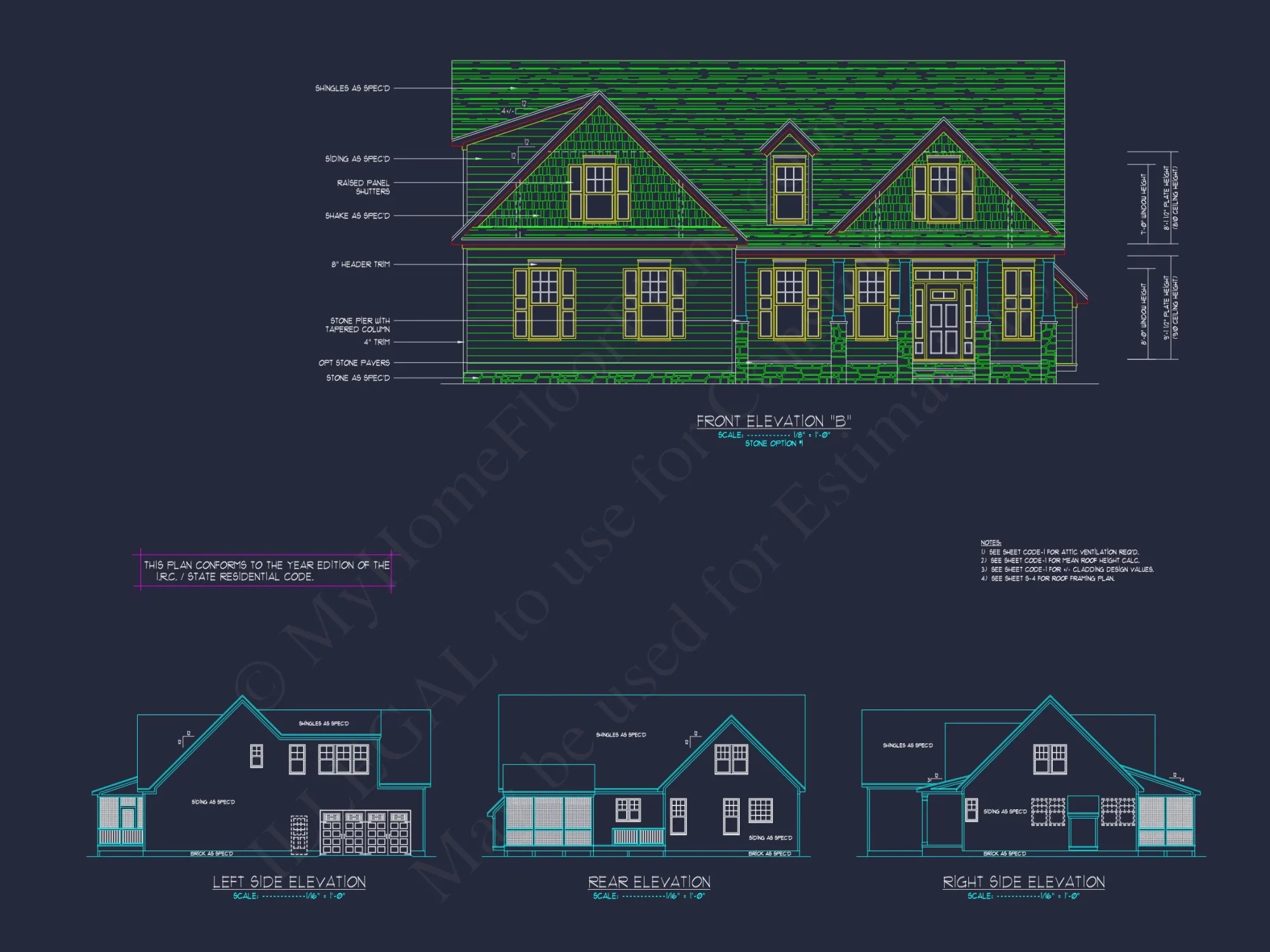 Spacious 2-Story house Plan with Custom Features and CAD Designs