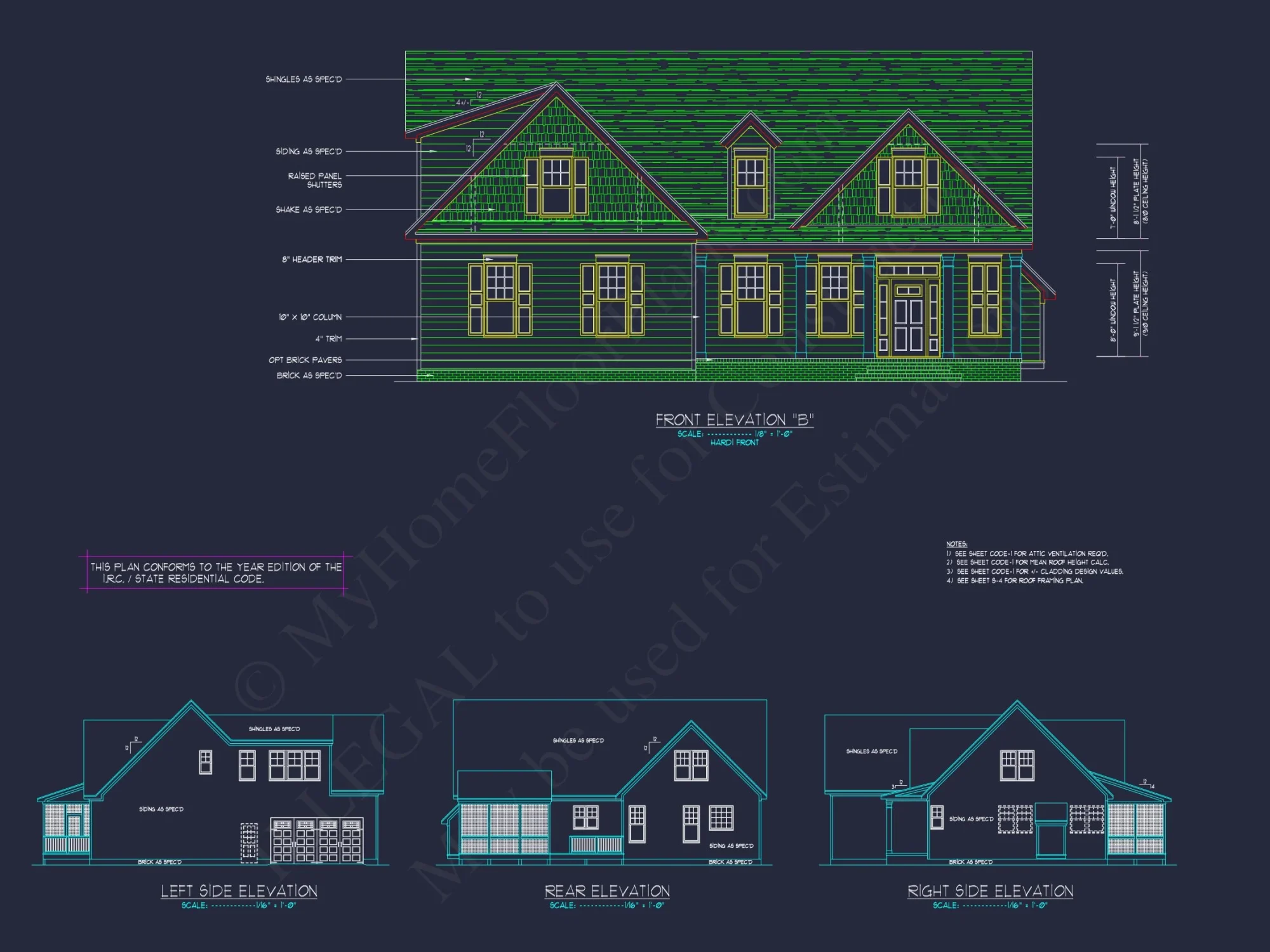 Spacious 2-Story house Plan with Custom Features and CAD Designs