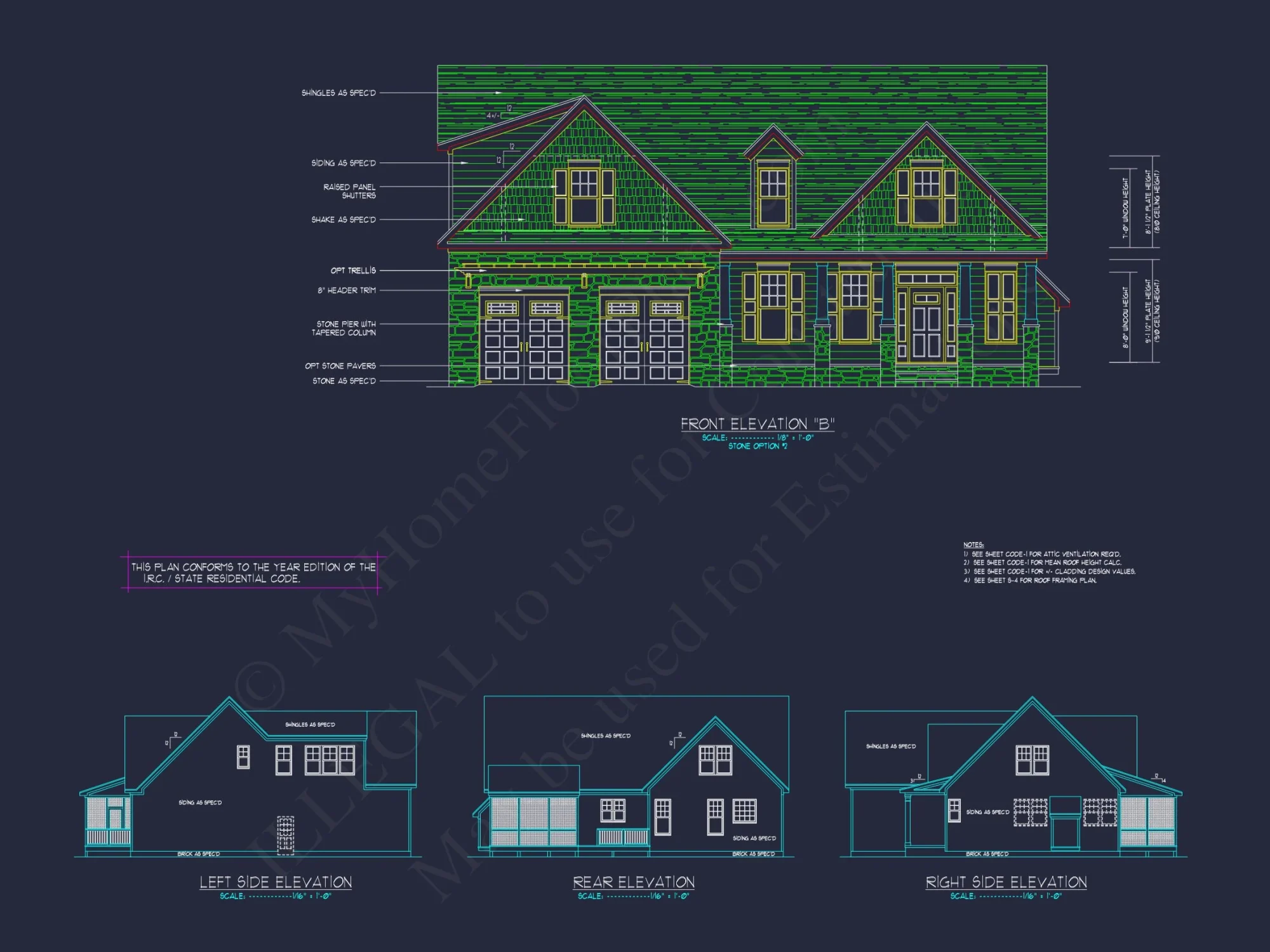 Spacious 2-Story house Plan with Custom Features and CAD Designs