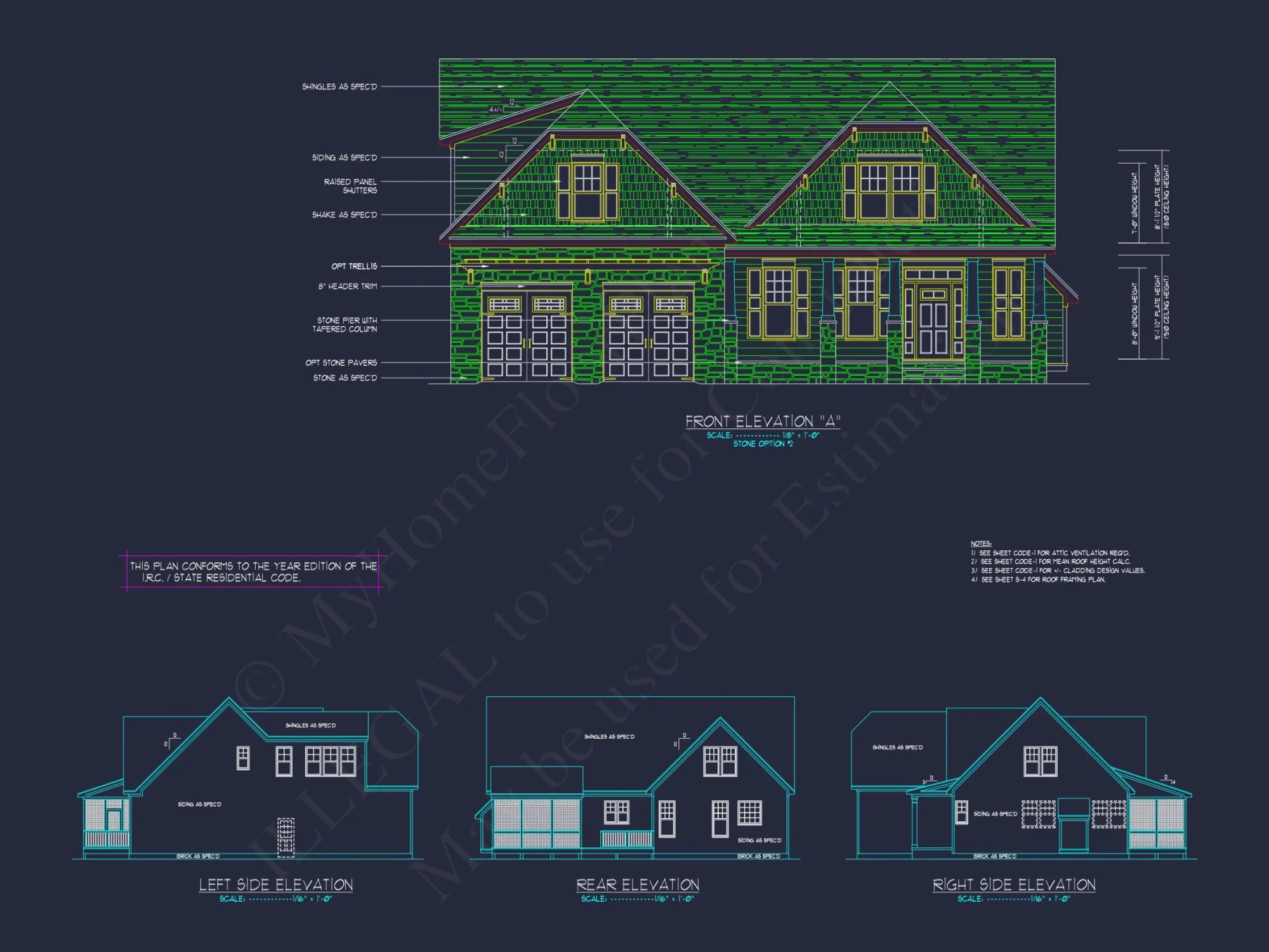 Spacious 2-Story house Plan with Custom Features and CAD Designs