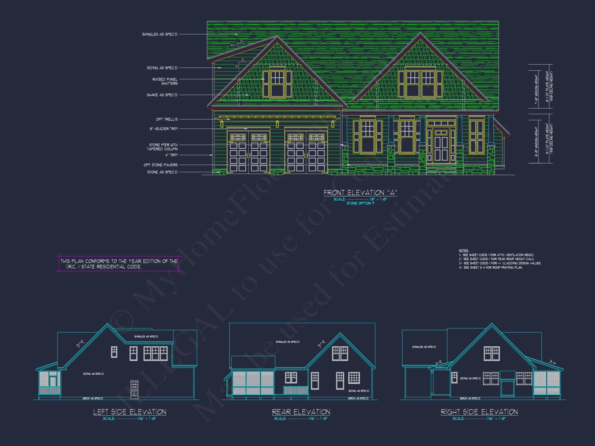 Spacious 2-Story house Plan with Custom Features and CAD Designs