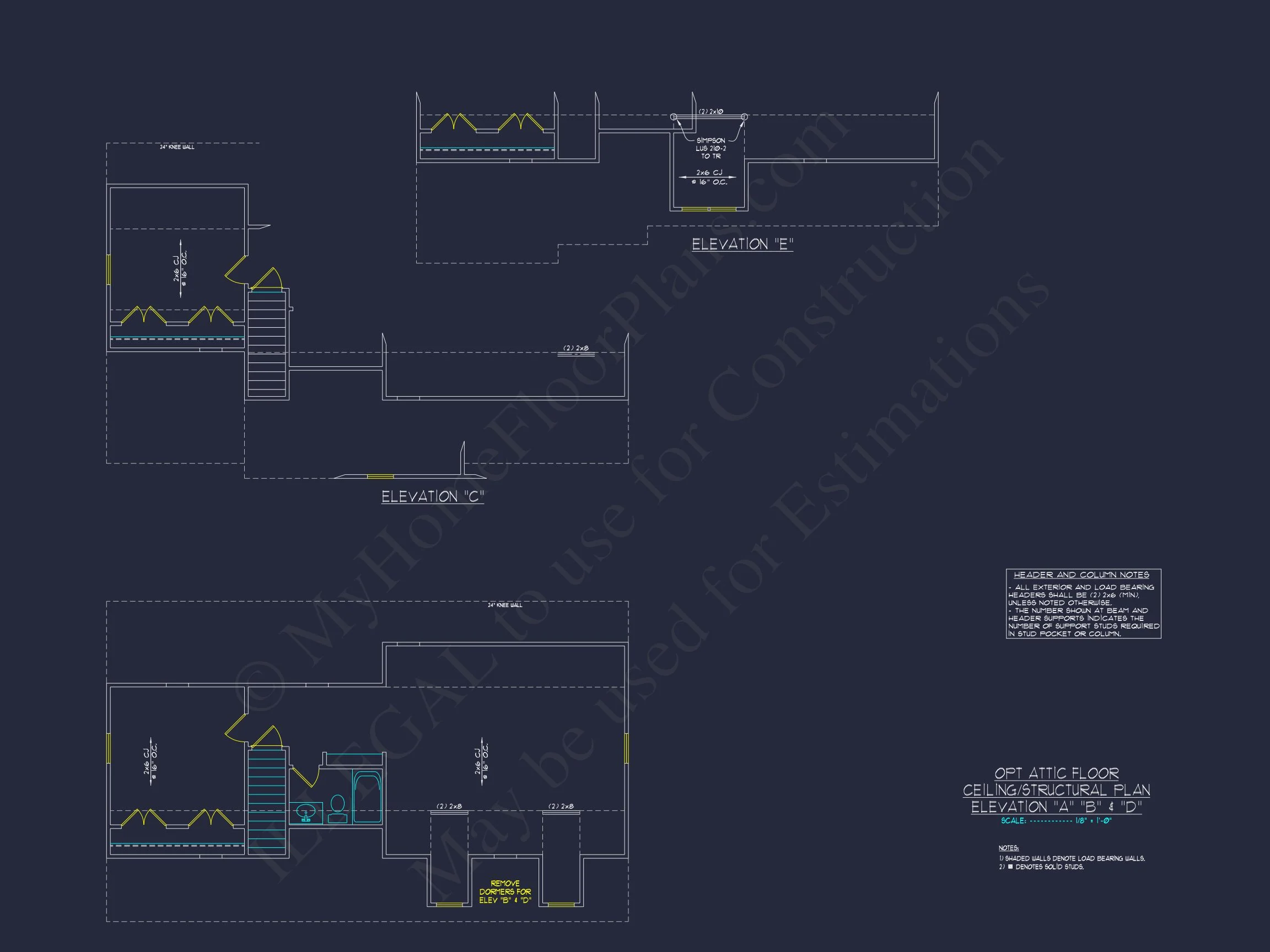 "CAD blueprint showcasing the design of a multi-level, elegant house"