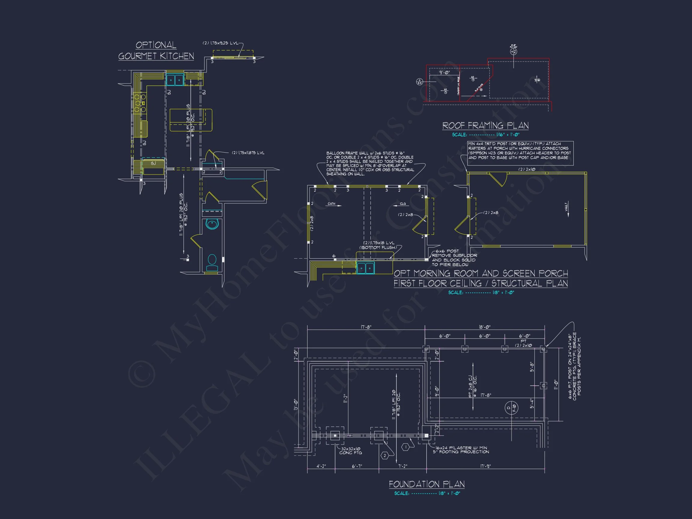 Elegant house Design: CAD Blueprint for Multi-Level Living