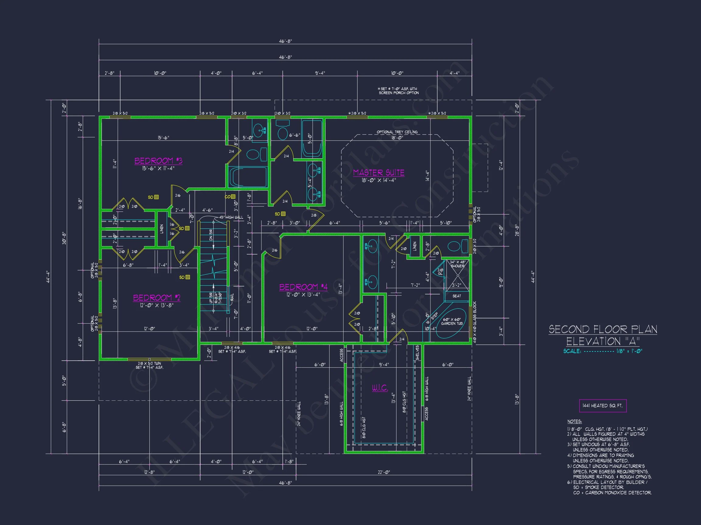 Elegant house Design: CAD Blueprint for Multi-Level Living