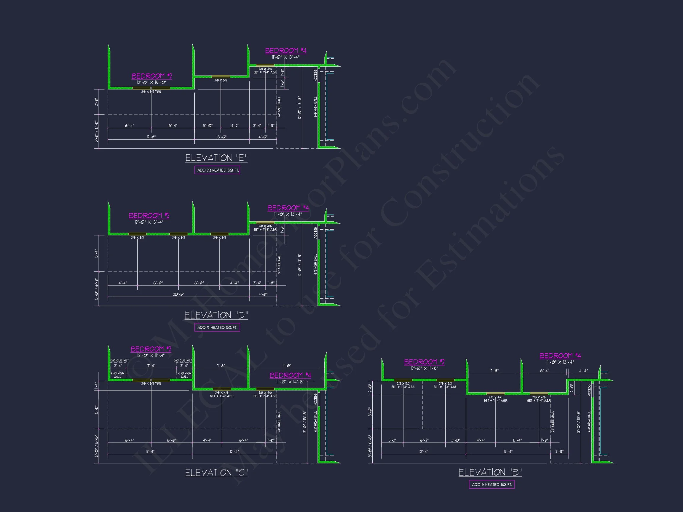 Elegant house Design: CAD Blueprint for Multi-Level Living