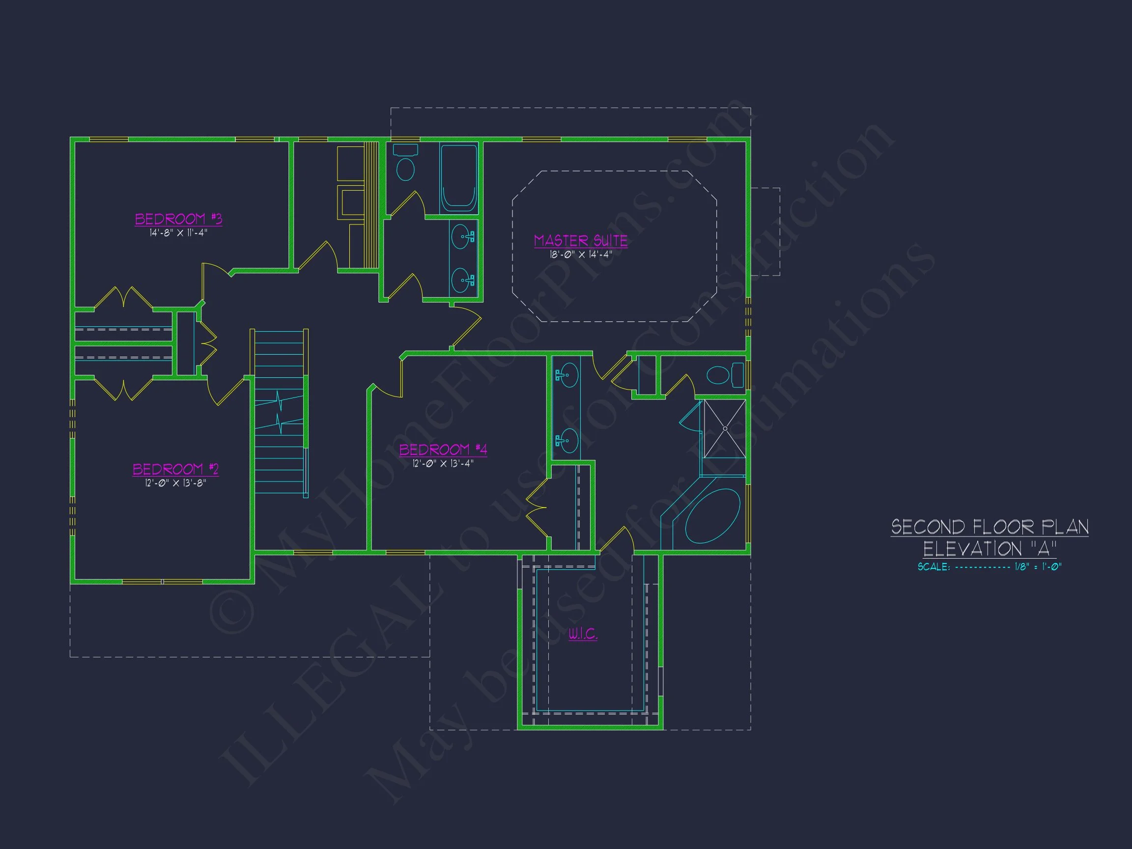 Elegant house Design: CAD Blueprint for Multi-Level Living