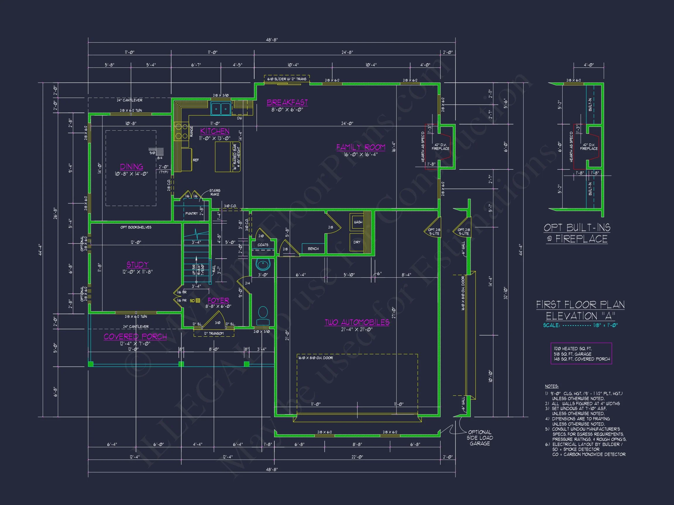 Elegant house Design: CAD Blueprint for Multi-Level Living